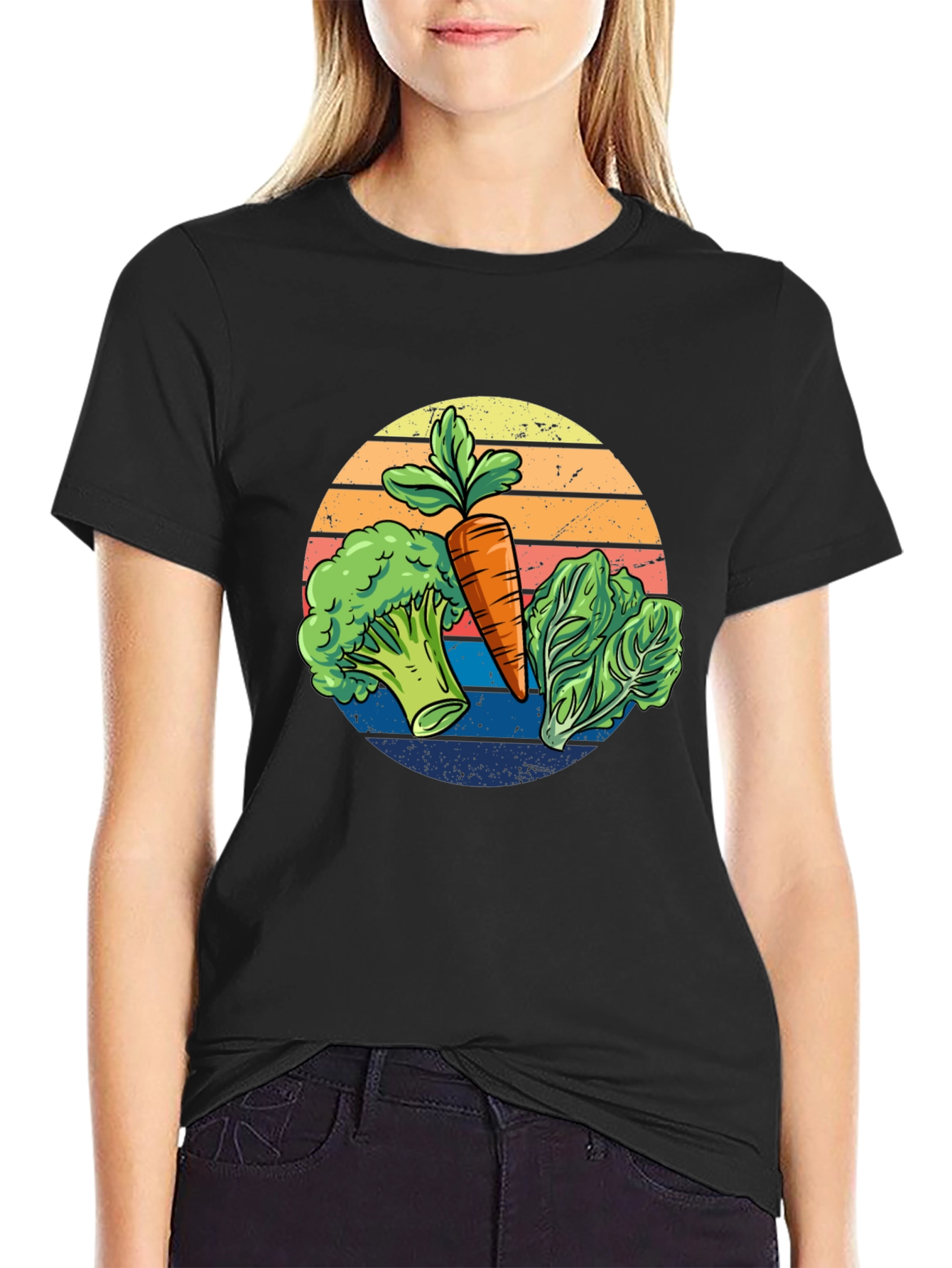 Vegetable T-Shirt - Carrot Broccoli Lettuce Tee