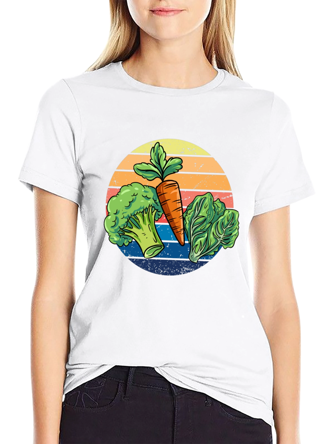 Vegetable T-Shirt - Carrot Broccoli Lettuce Tee