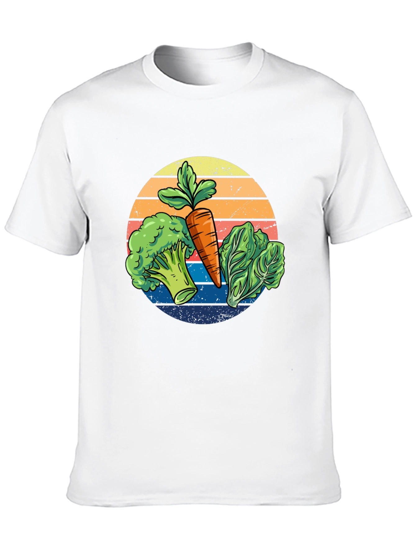 Vegetable T-Shirt - Carrot Broccoli Lettuce Tee