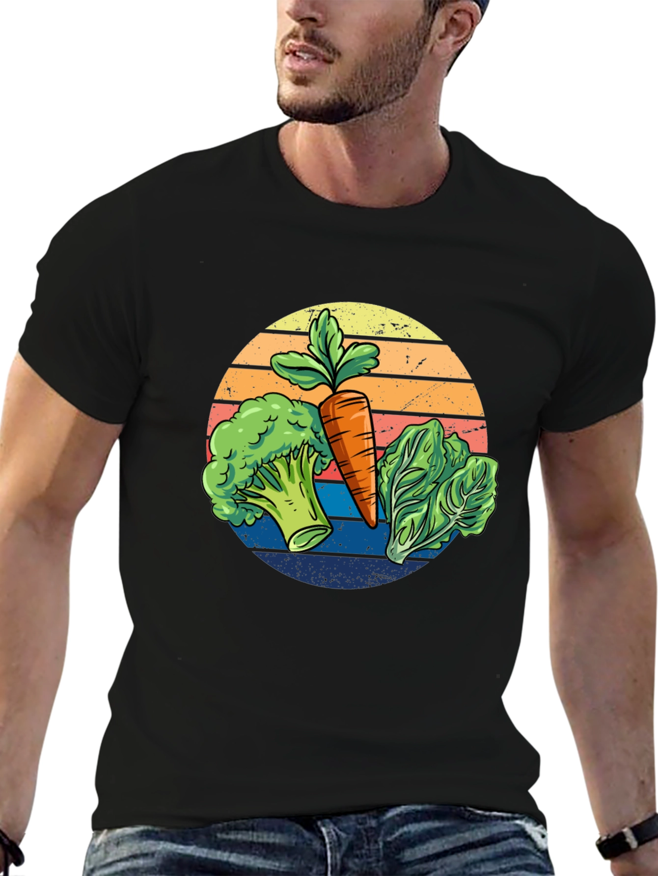 Vegetable T-Shirt - Carrot Broccoli Lettuce Tee