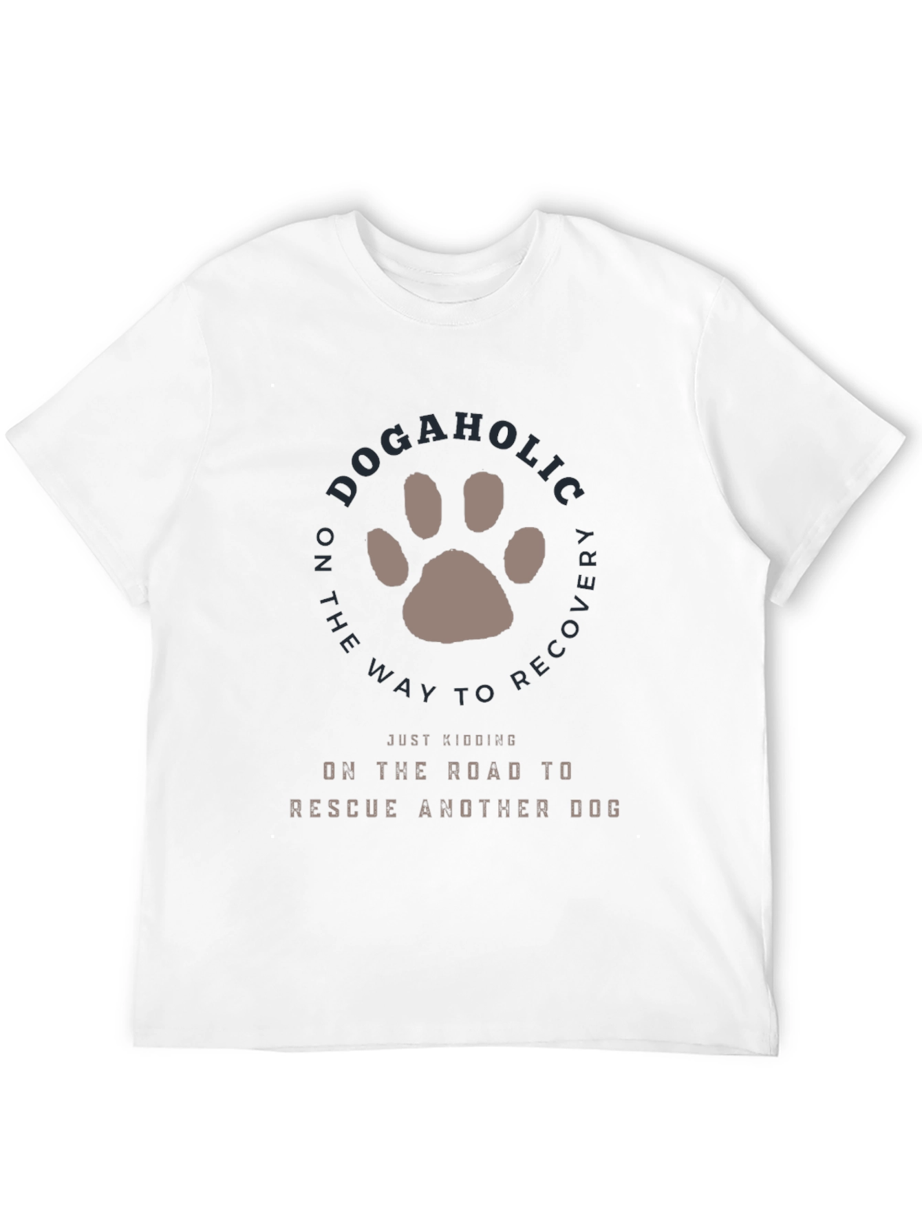 Dogaholic Rescue Dog Graphic T-Shirt