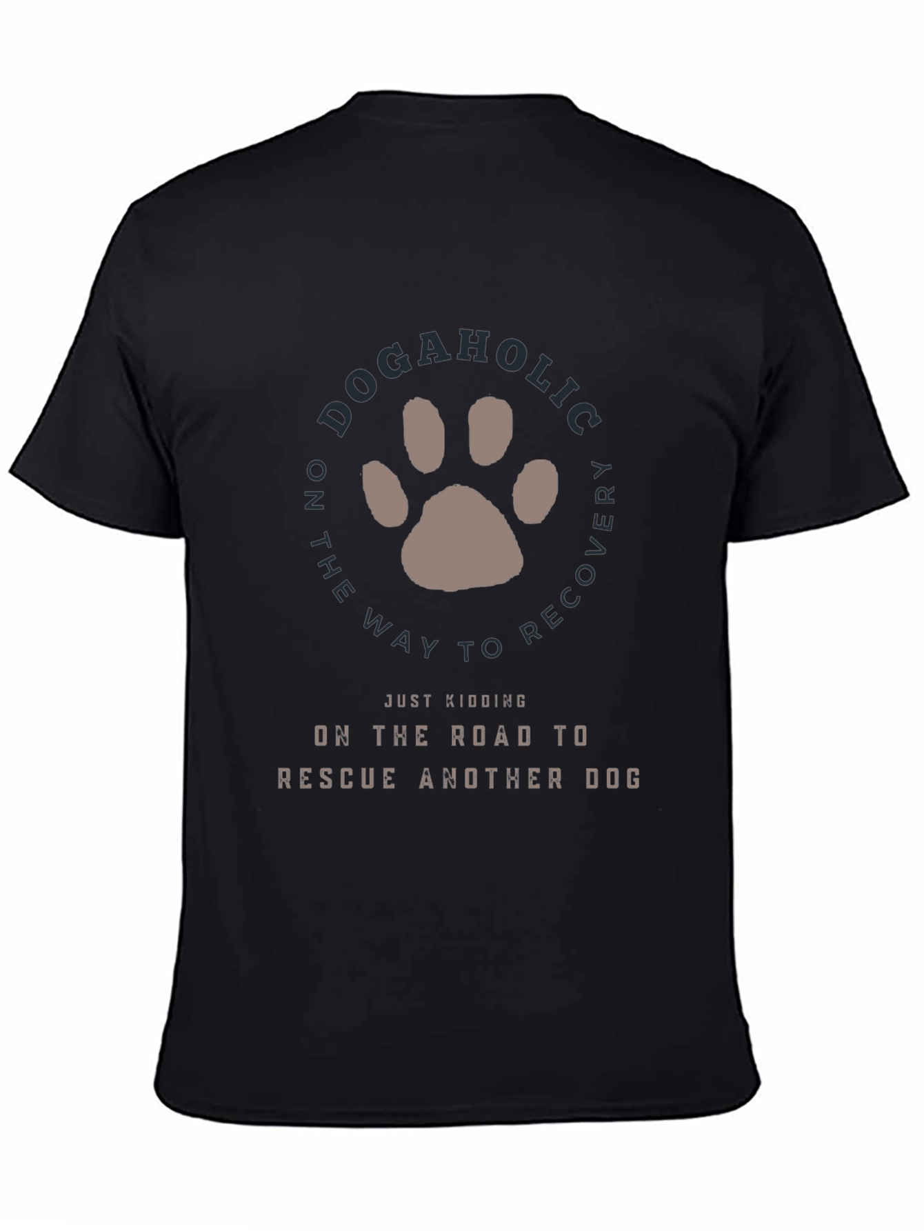 Dogaholic Rescue Dog Graphic T-Shirt