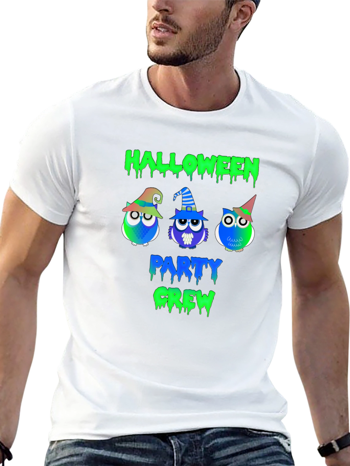 Halloween Party Crew Owl T-Shirt