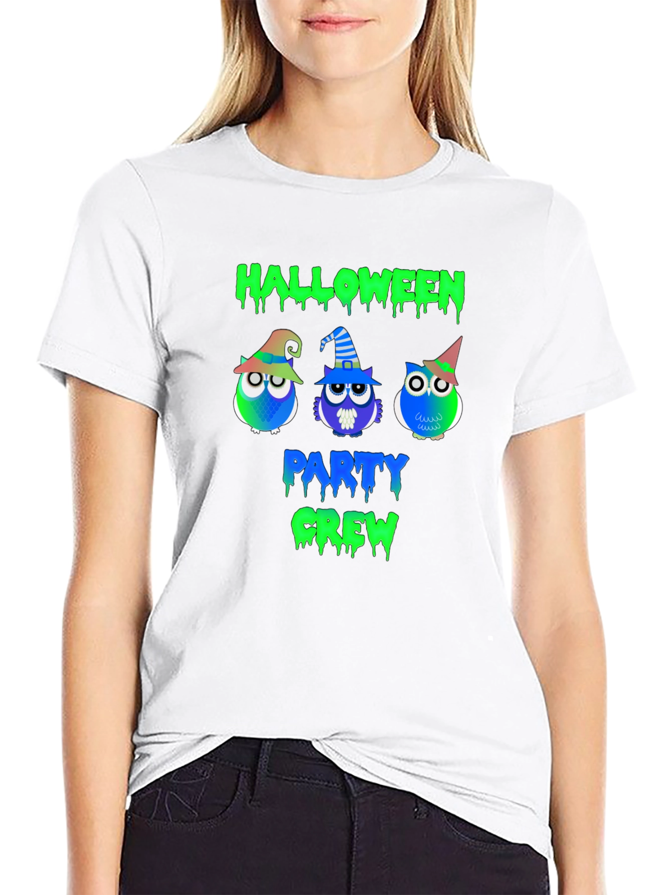 Halloween Party Crew Owl T-Shirt