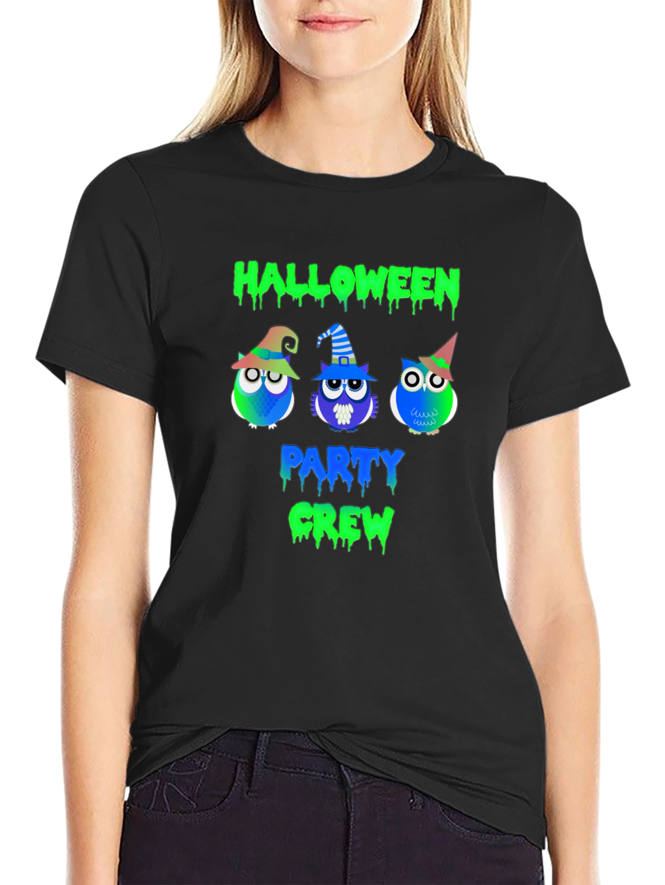 Halloween Party Crew Owl T-Shirt