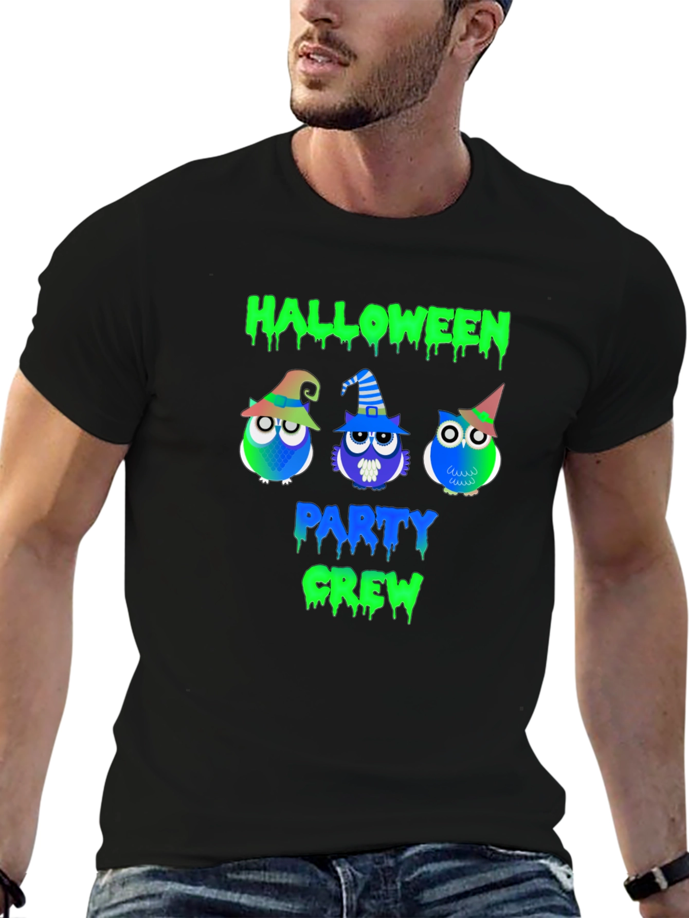 Halloween Party Crew Owl T-Shirt