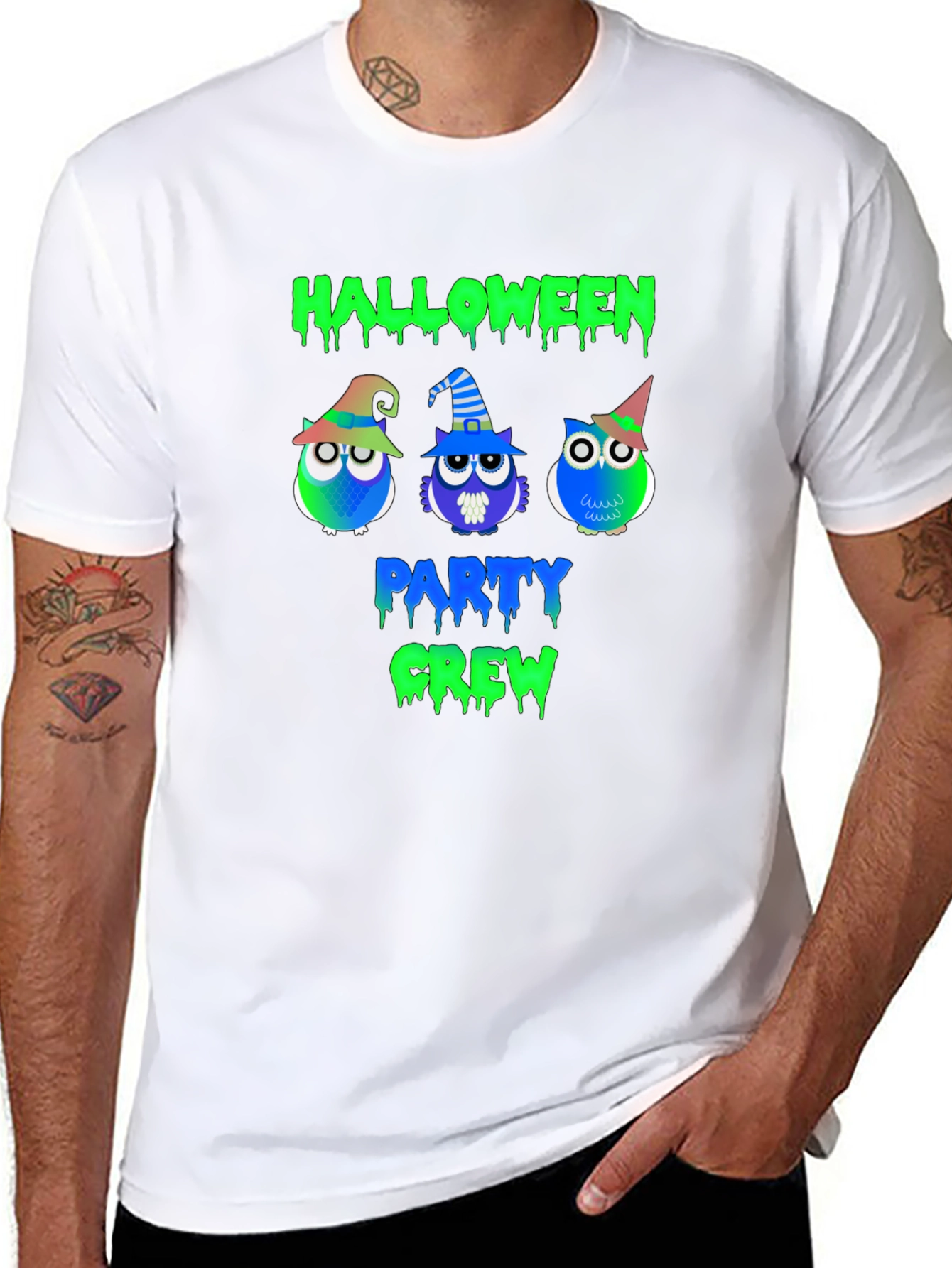 Halloween Party Crew Owl T-Shirt