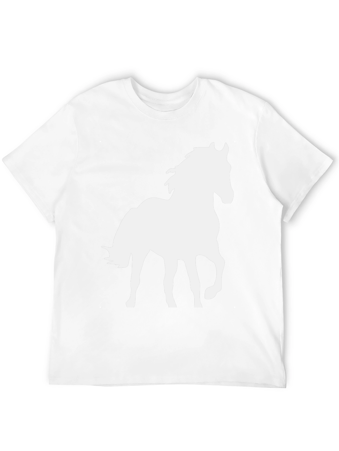 Black Horse Graphic T-Shirt for Men