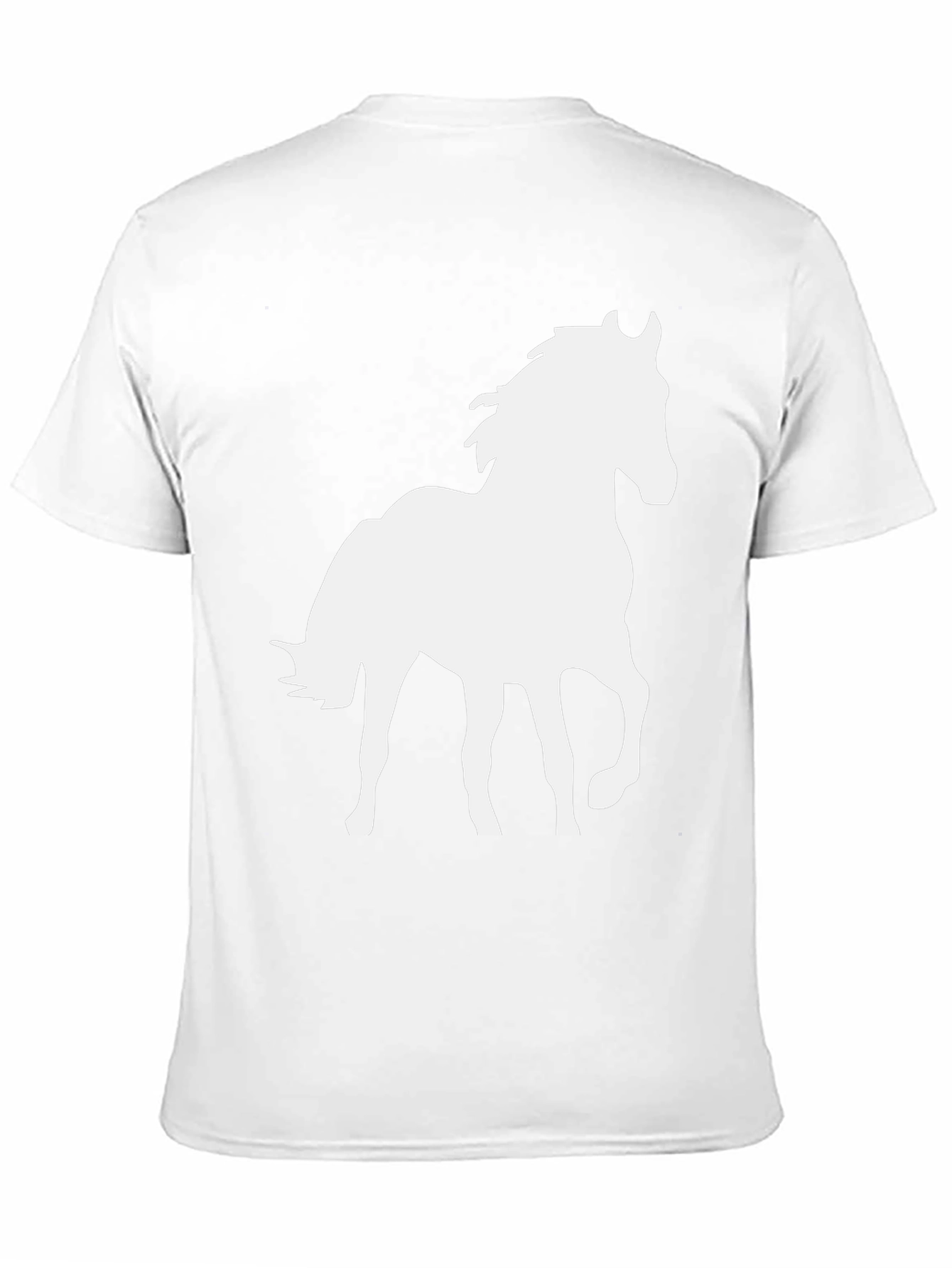 Black Horse Graphic T-Shirt for Men