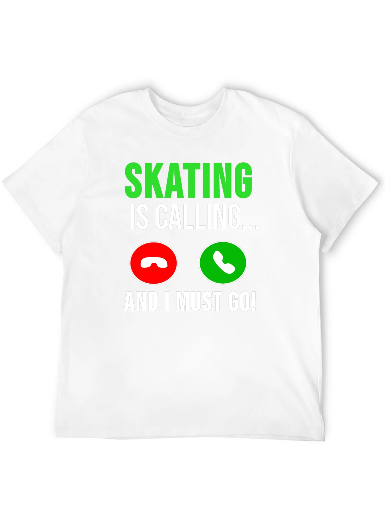 Skating Is Calling Black Graphic T-Shirt