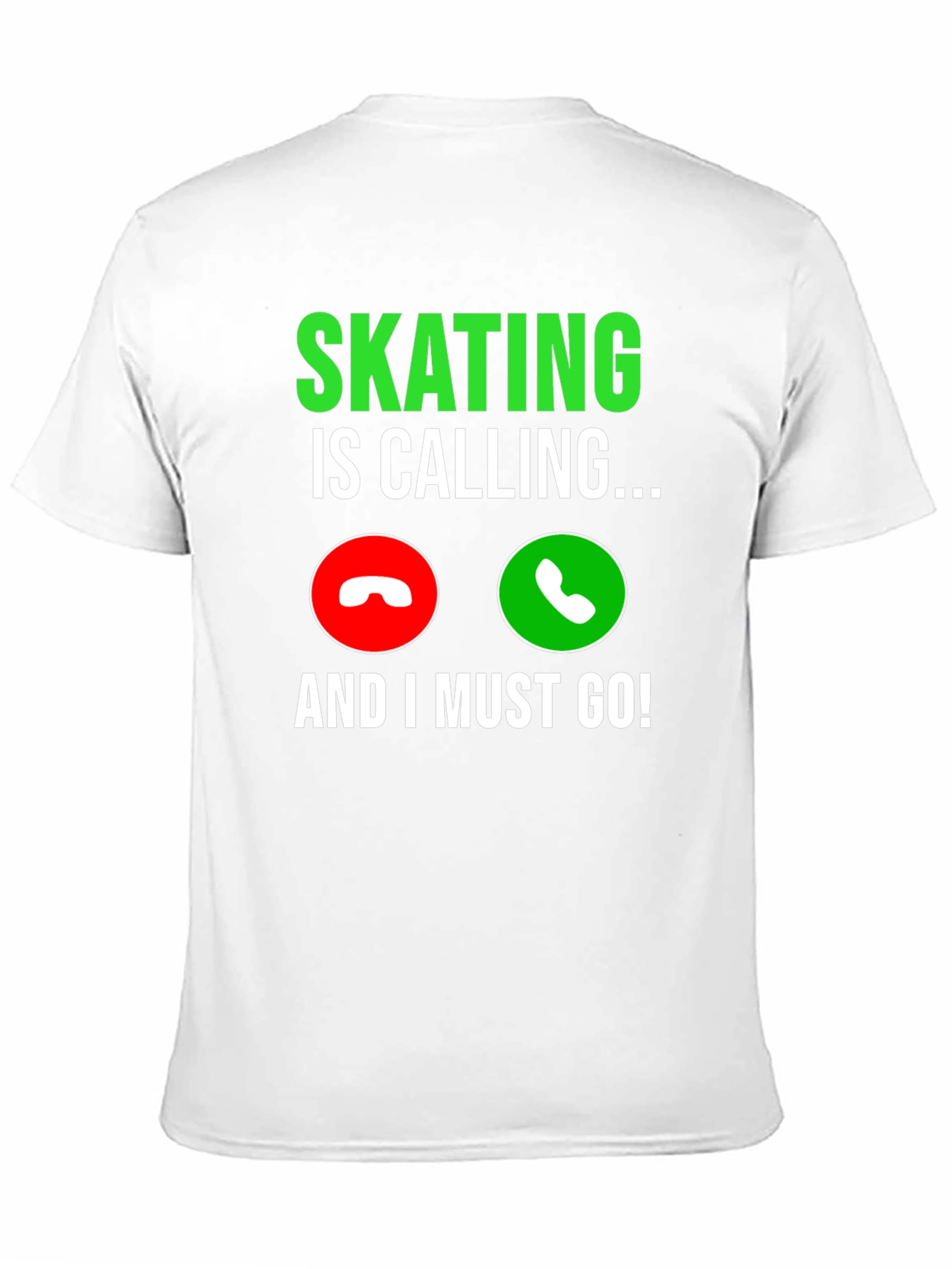 Skating Is Calling Black Graphic T-Shirt