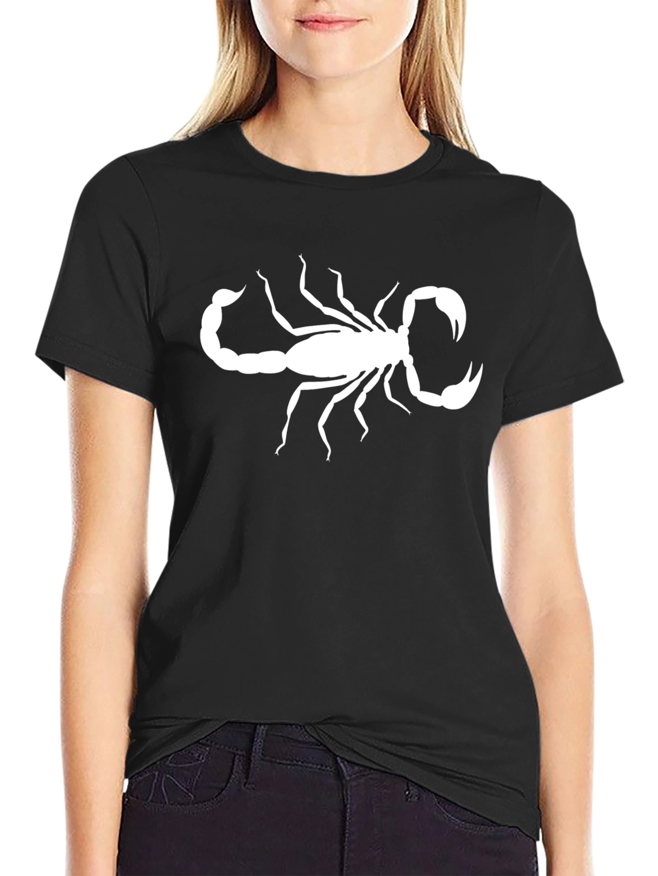 Scorpion Graphic Print Black T-Shirt