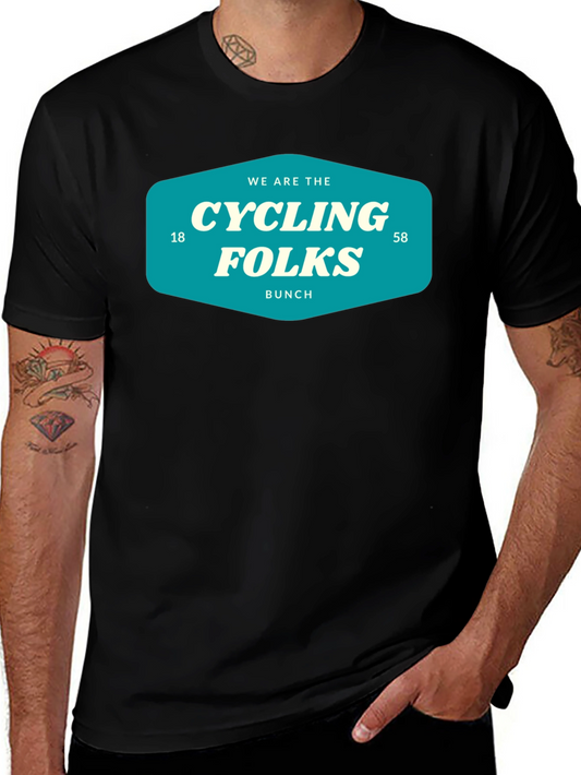 Cycling Folks T-Shirt - Retro Bike Bunch Tee