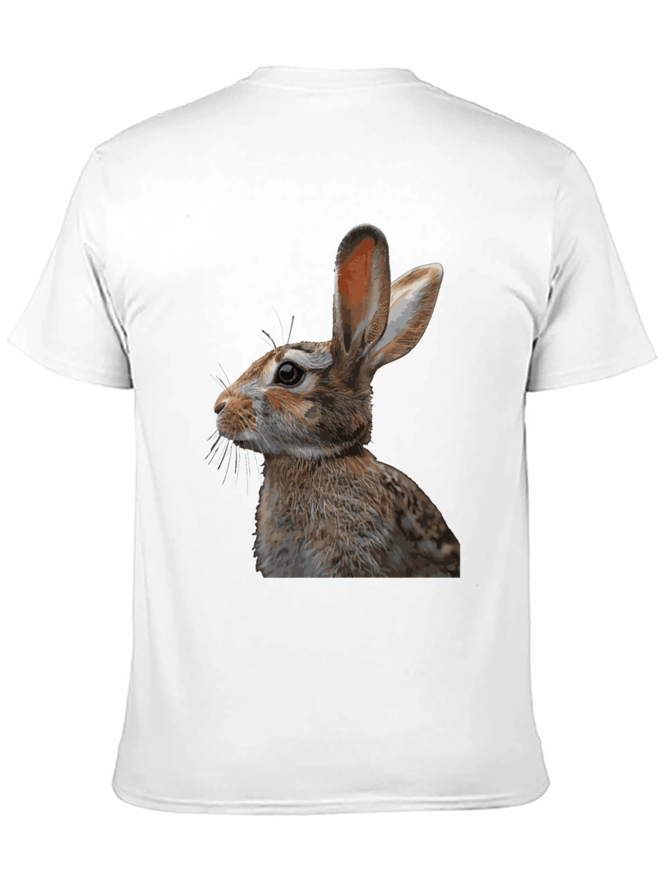 Rabbit Graphic T-Shirt - Black Cotton Tee