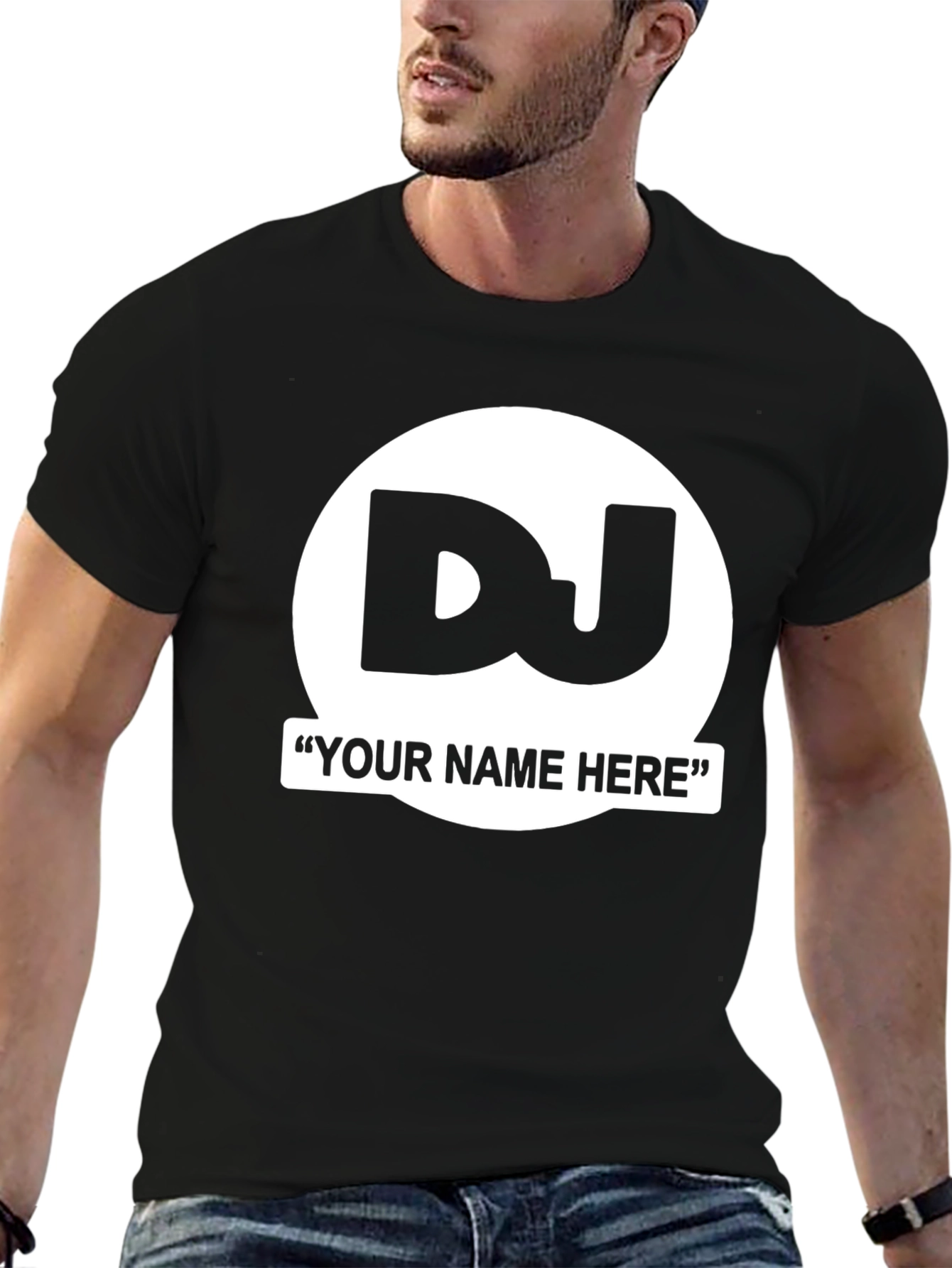 Customizable DJ T-Shirt - Personalize Your Style!