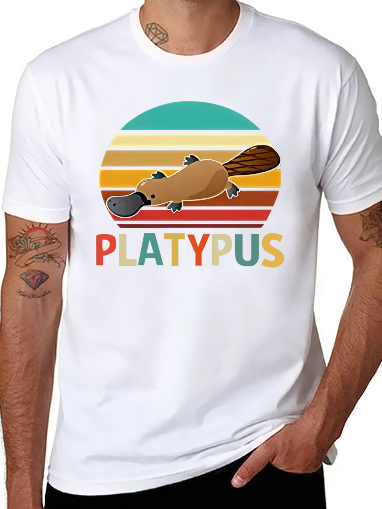 Retro Platypus T-Shirt - Unisex Graphic Tee