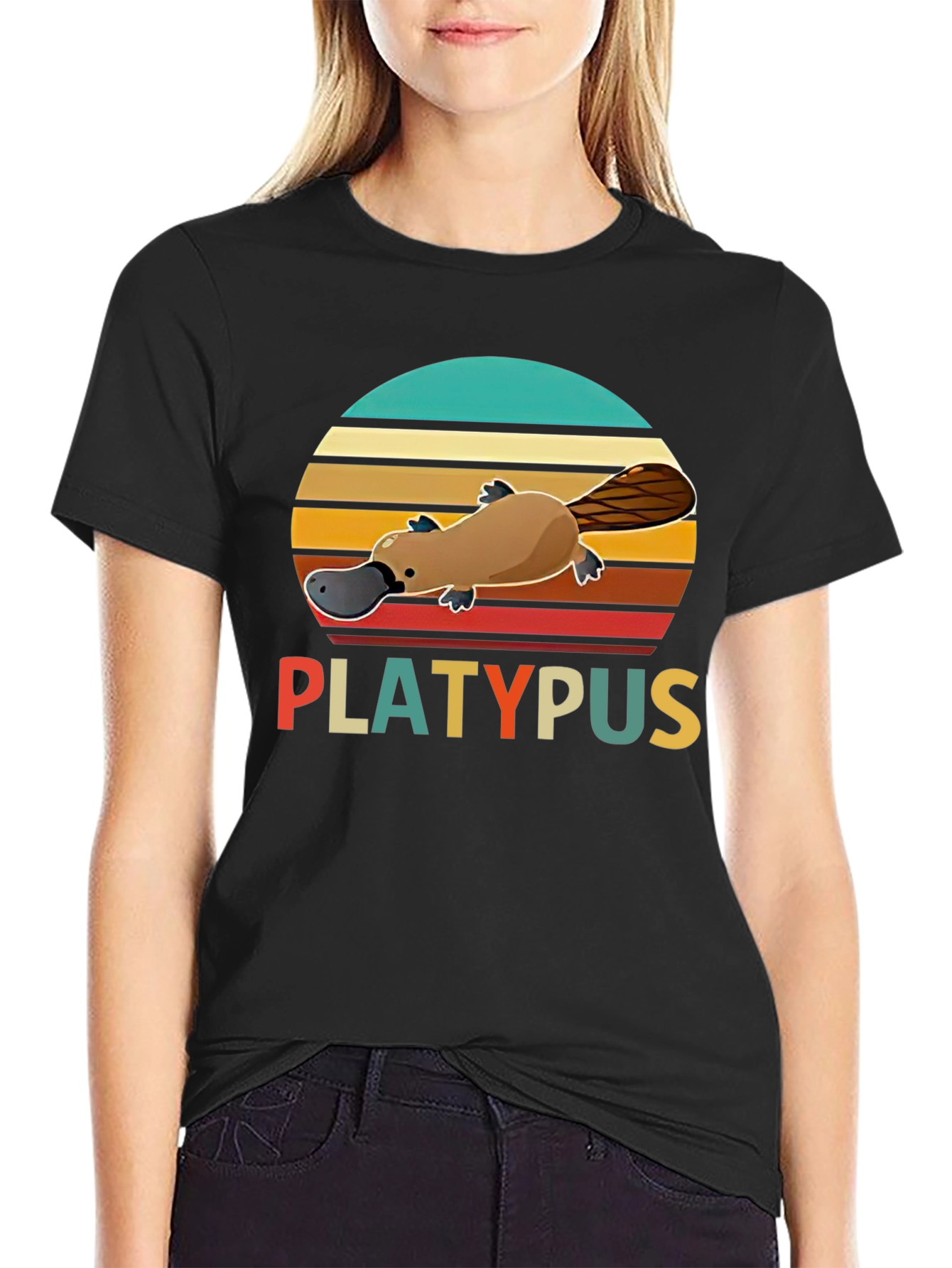 Retro Platypus T-Shirt - Unisex Graphic Tee