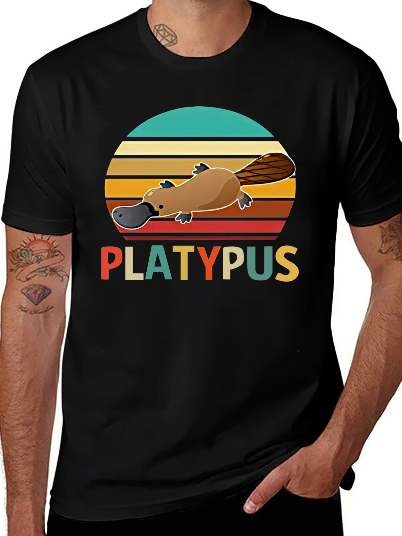 Retro Platypus T-Shirt - Unisex Graphic Tee