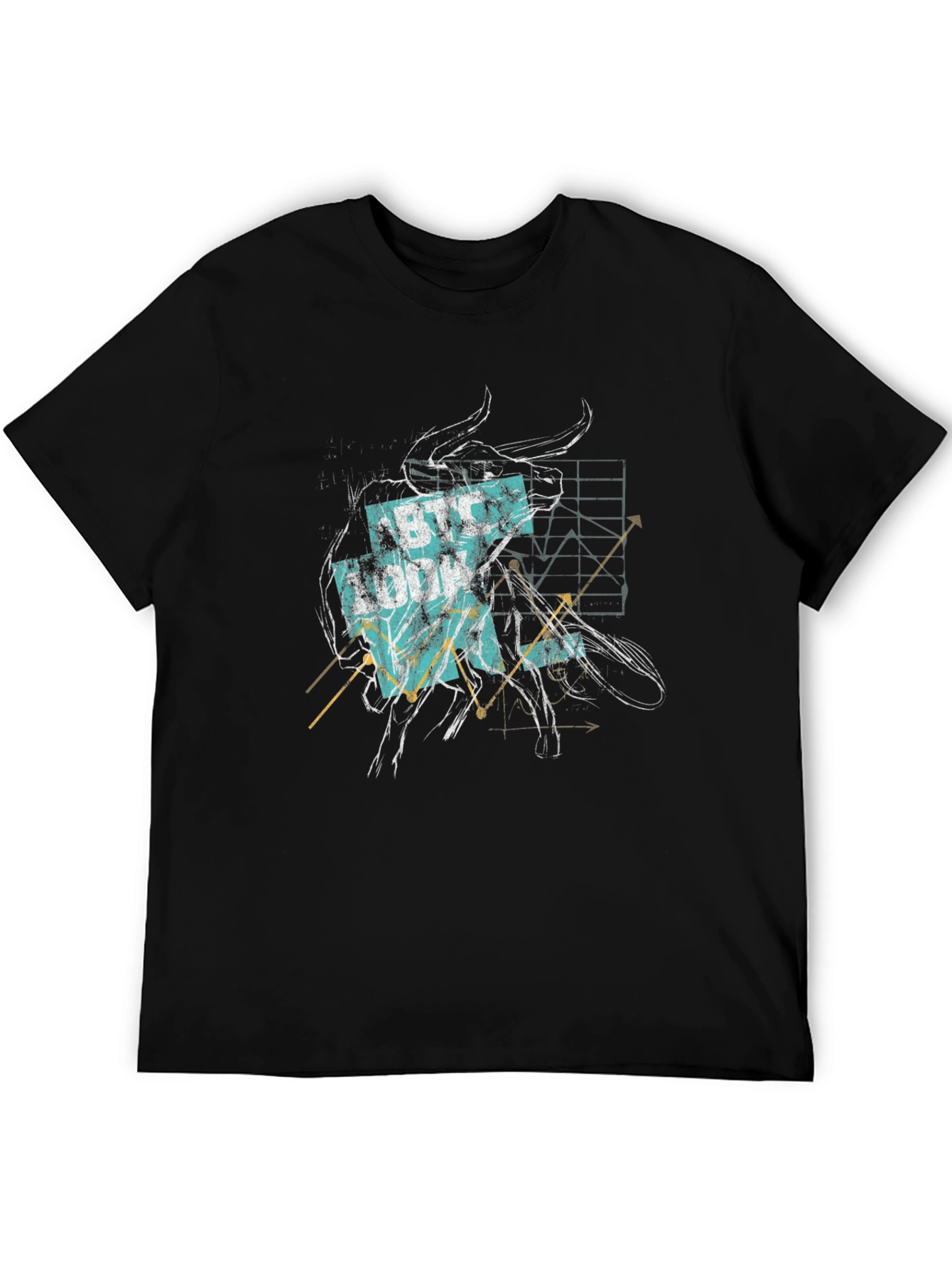 BTC Bull Graphic Tee - Crypto Trader Style