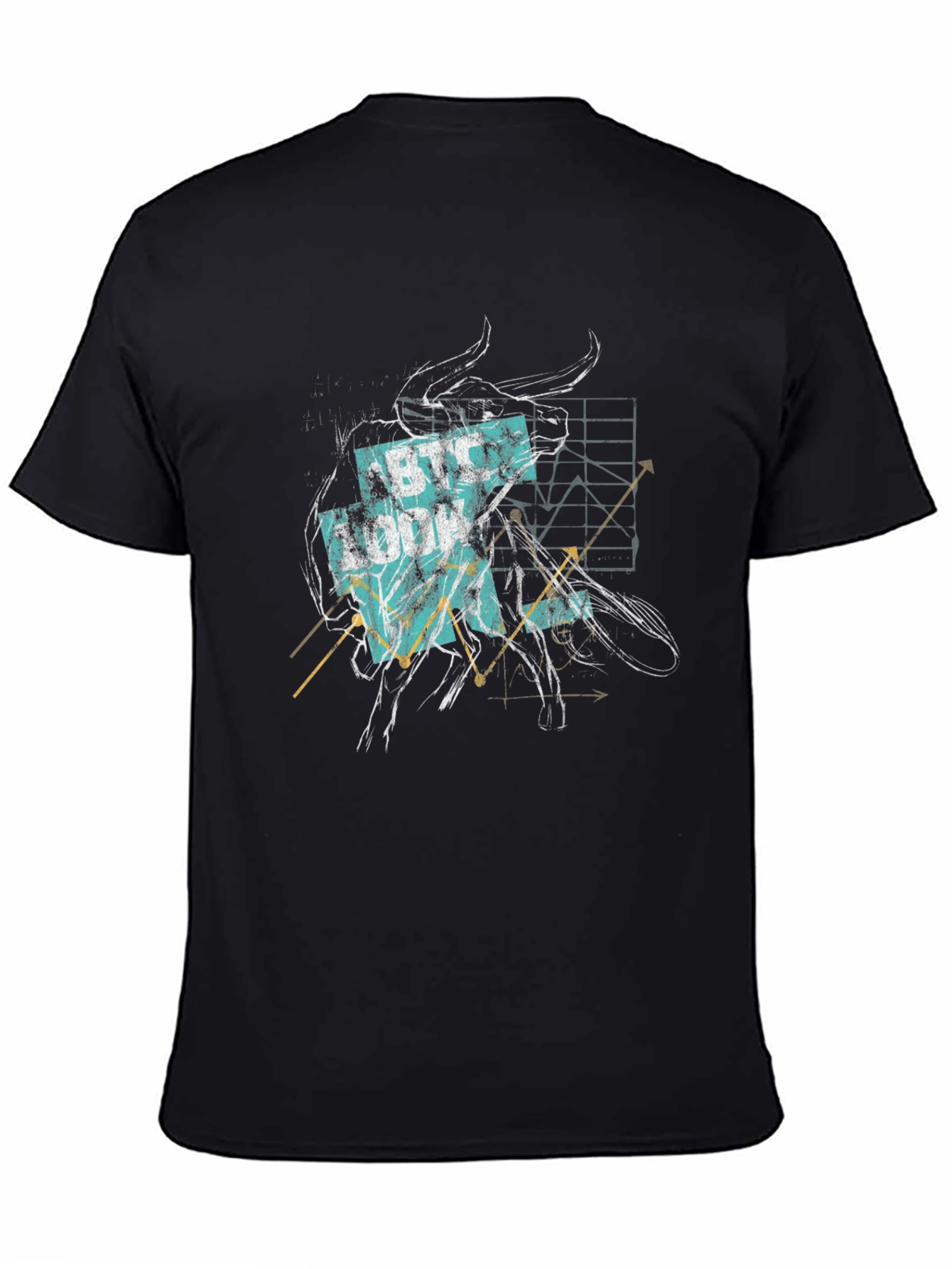 BTC Bull Graphic Tee - Crypto Trader Style