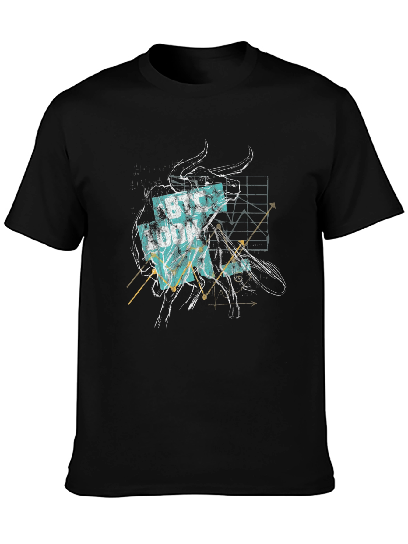 BTC Bull Graphic Tee - Crypto Trader Style