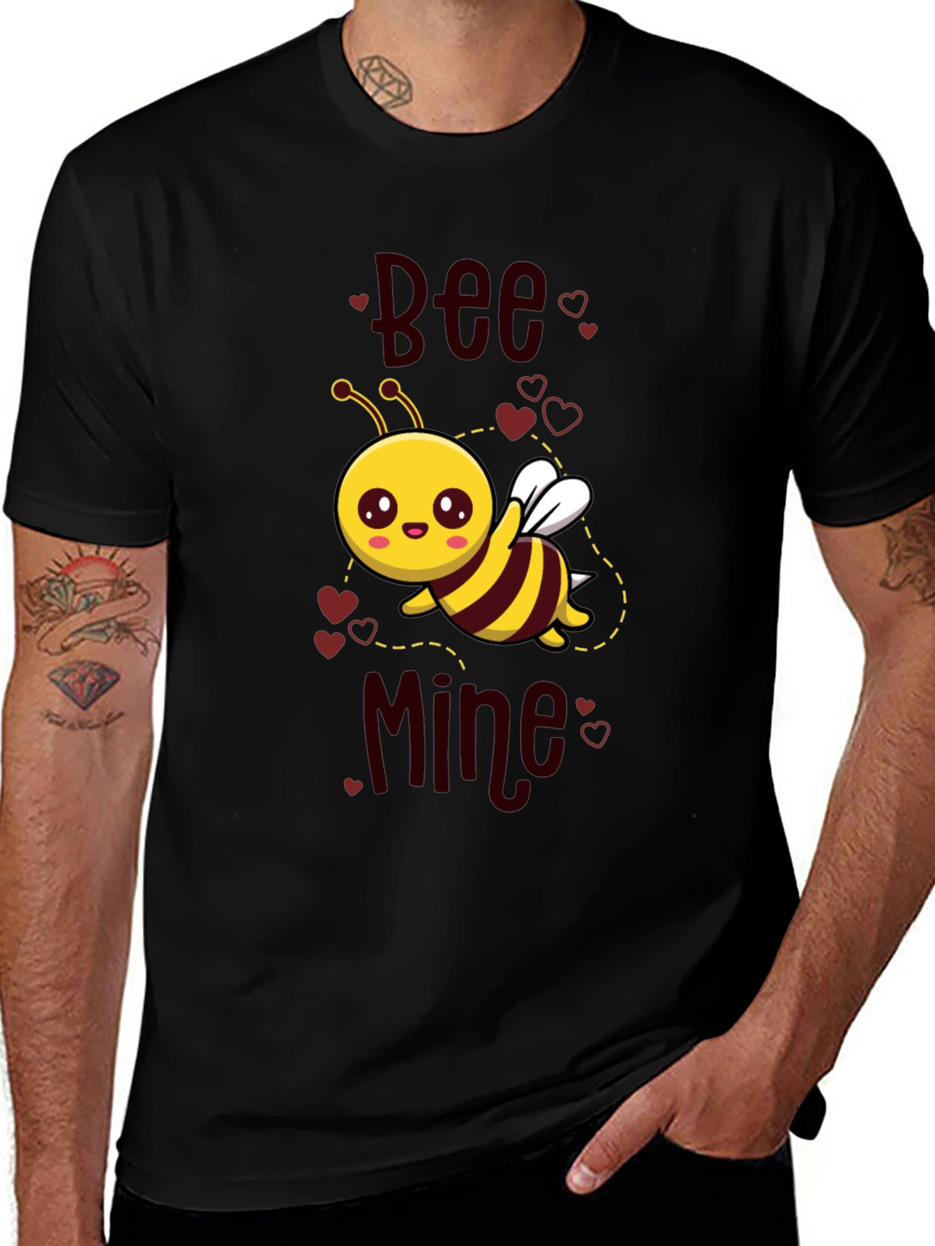 Bee Mine Valentines Day Graphic Tee