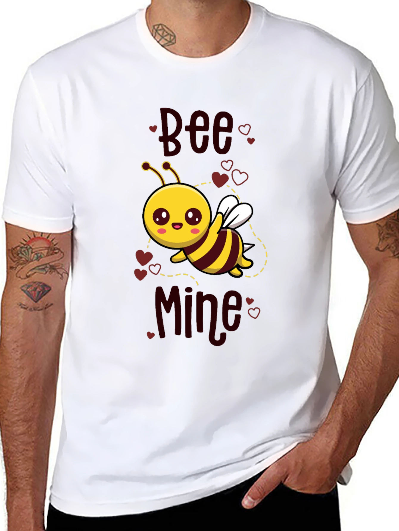 Bee Mine Valentines Day Graphic Tee