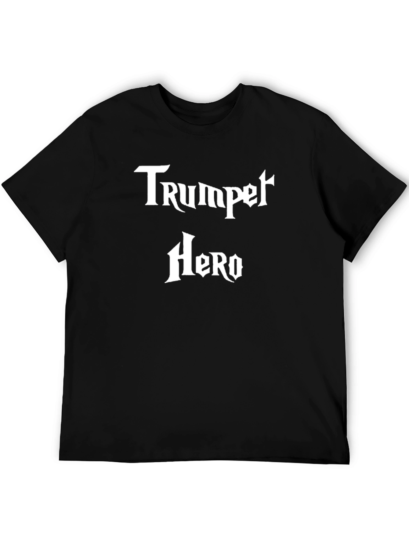 Trumpet Hero Graphic T-Shirt - Black