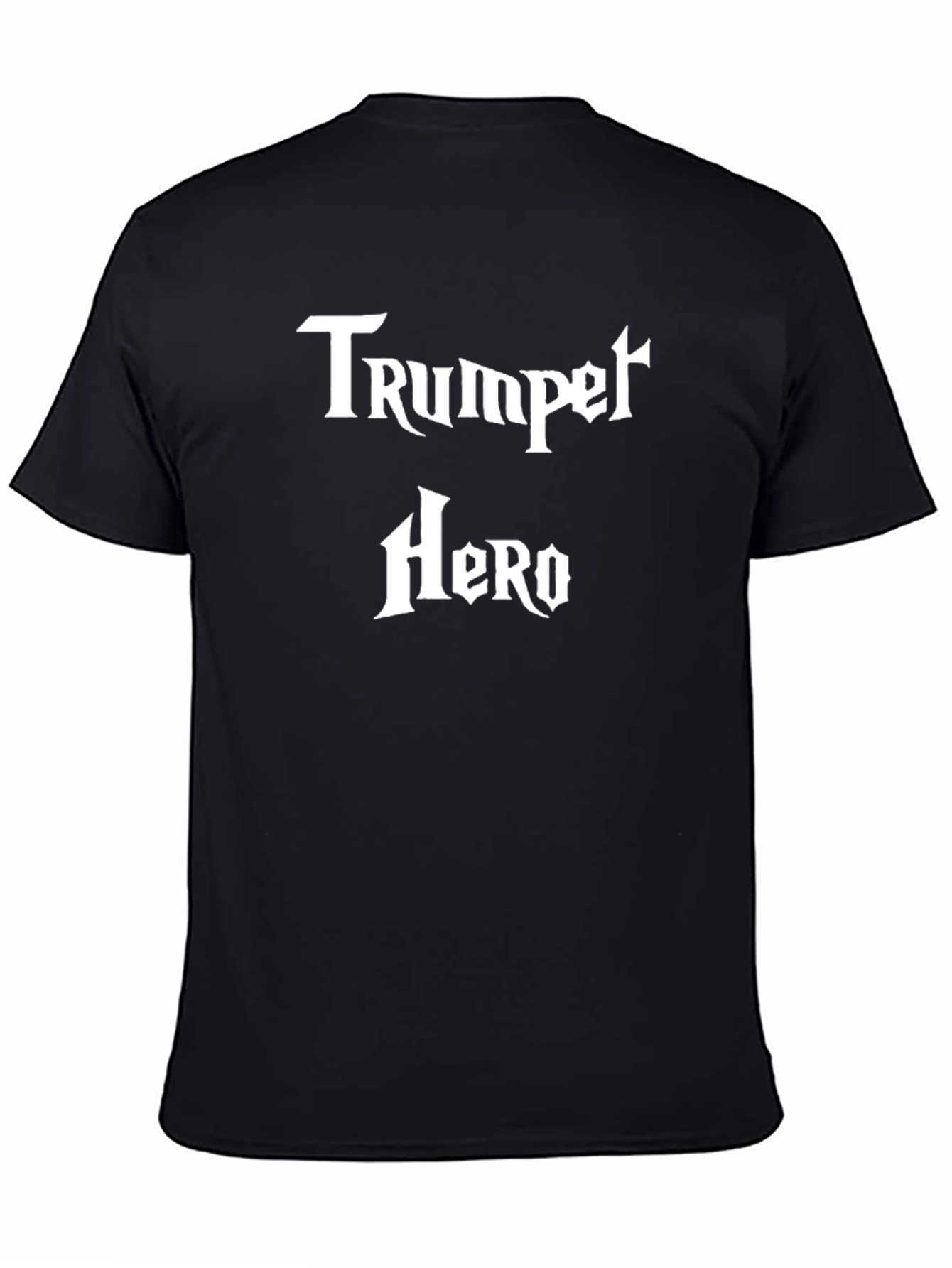 Trumpet Hero Graphic T-Shirt - Black