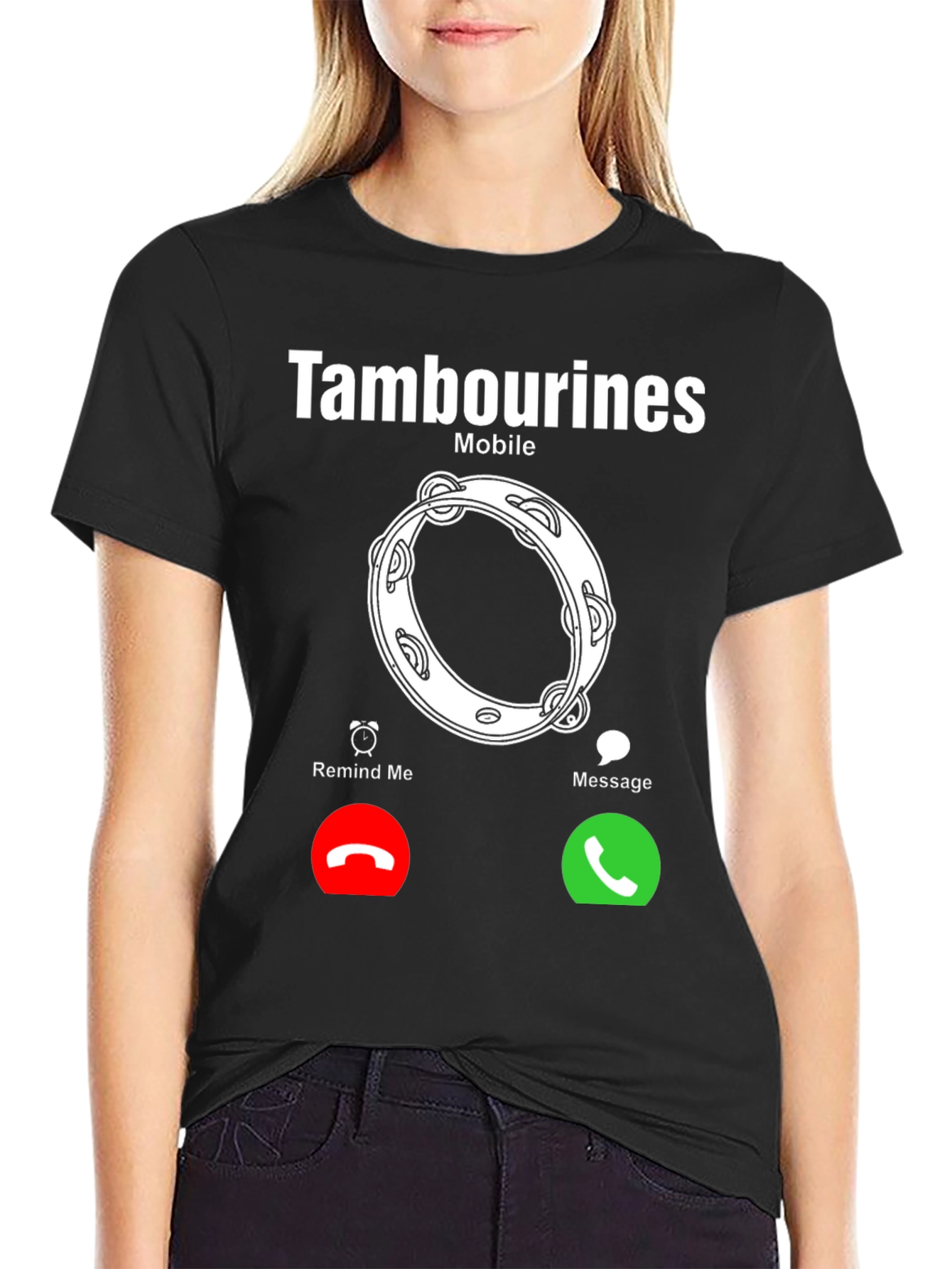 Tambourines Mobile Incoming Call T-Shirt