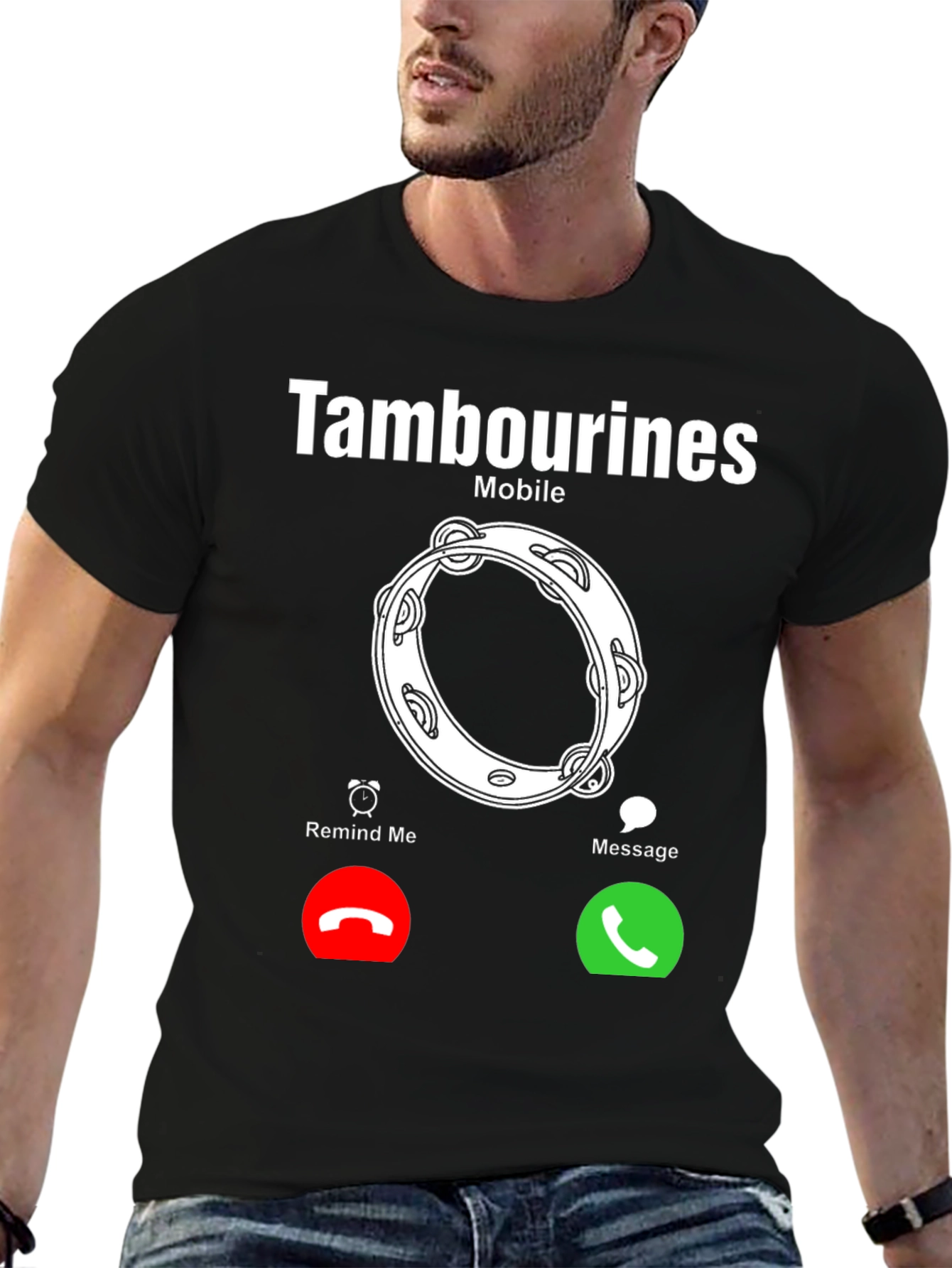 Tambourines Mobile Incoming Call T-Shirt