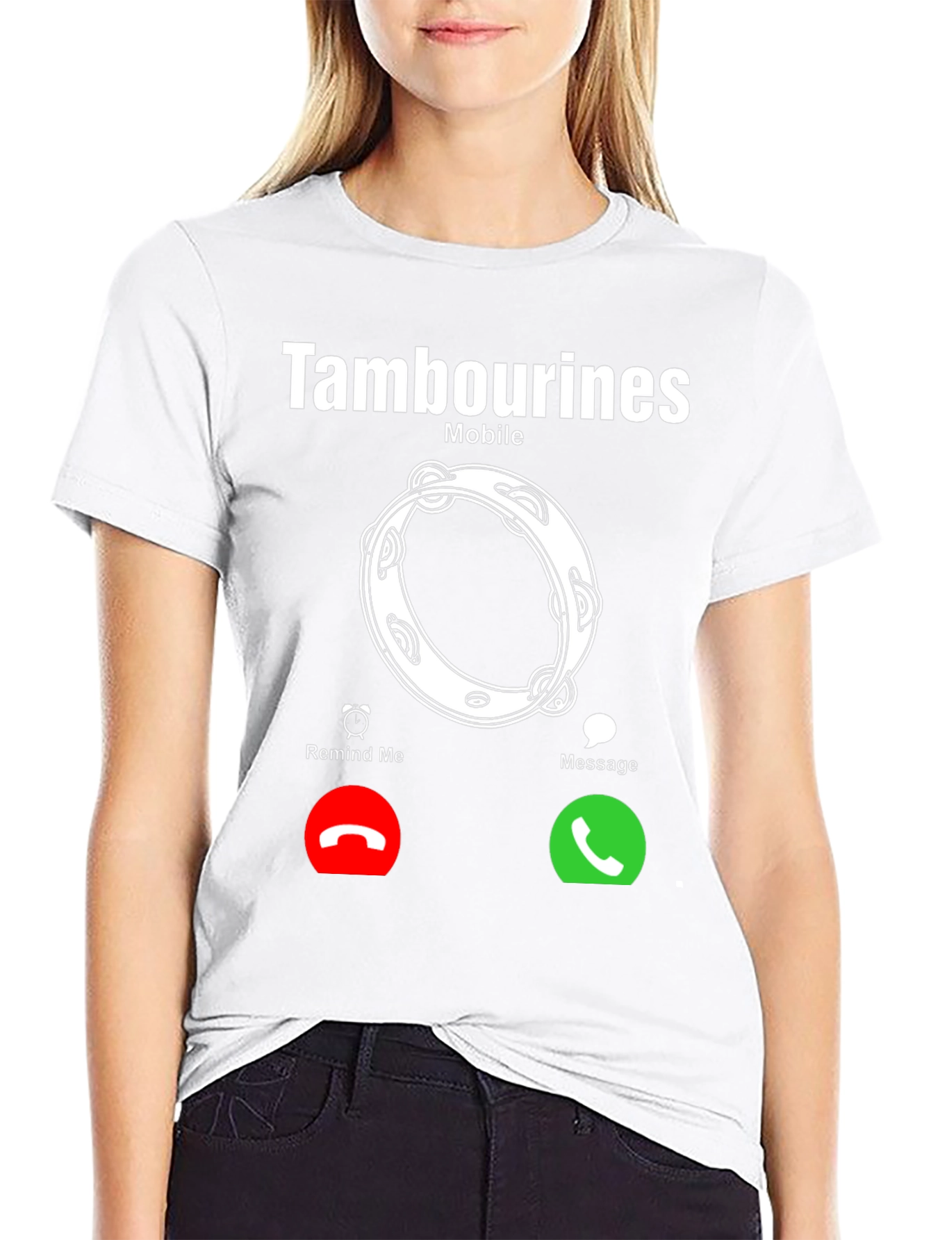 Tambourines Mobile Incoming Call T-Shirt