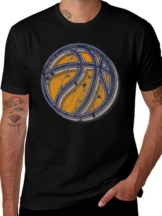 Vintage Basketball Graphic Tee - Black