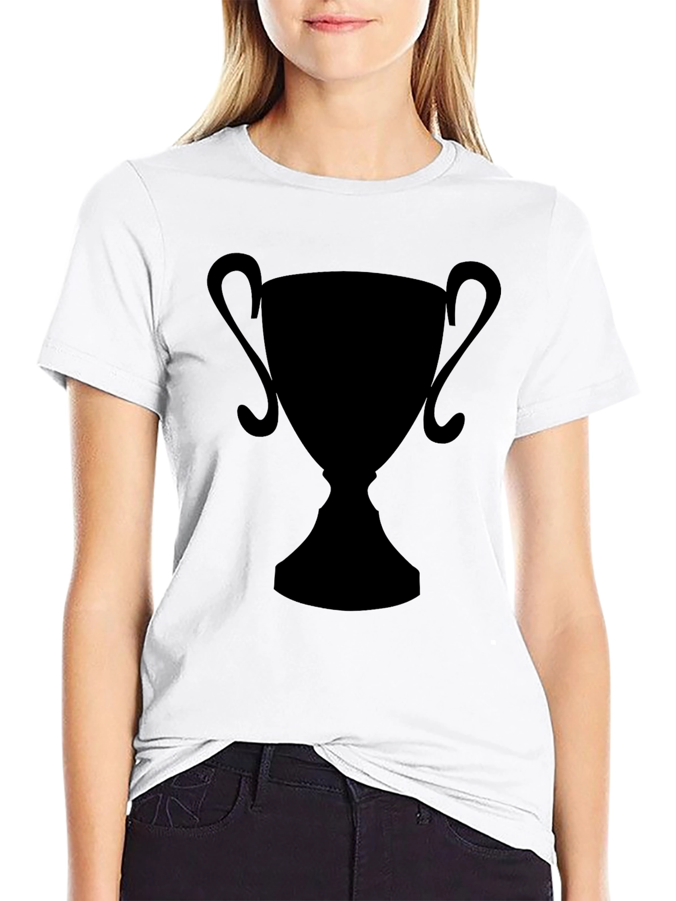 Black Trophy Graphic Tee - Winners Style!