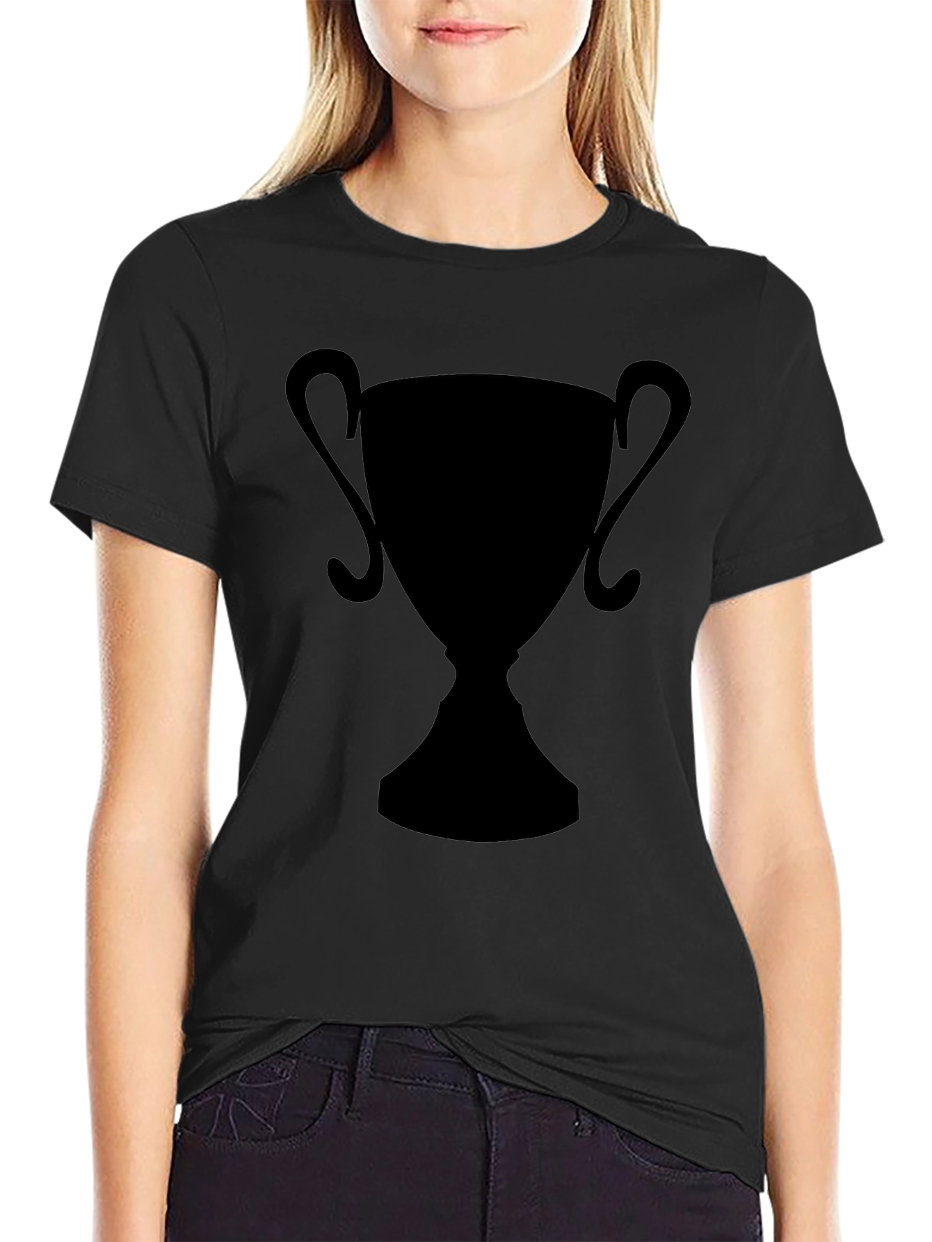 Black Trophy Graphic Tee - Winners Style!