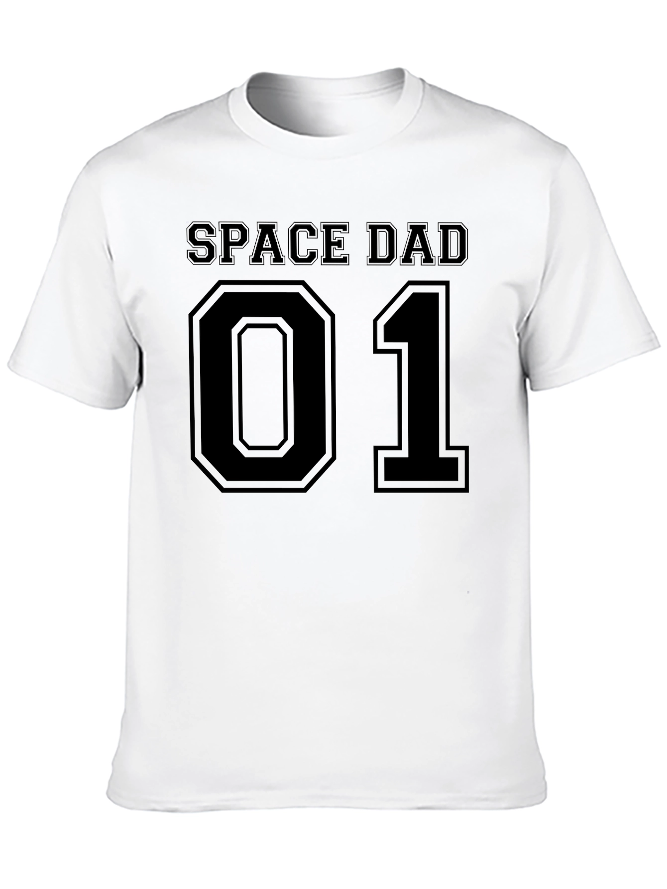 Space Dad 01 Black T-Shirt