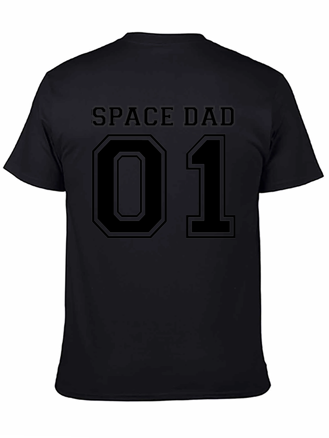 Space Dad 01 Black T-Shirt