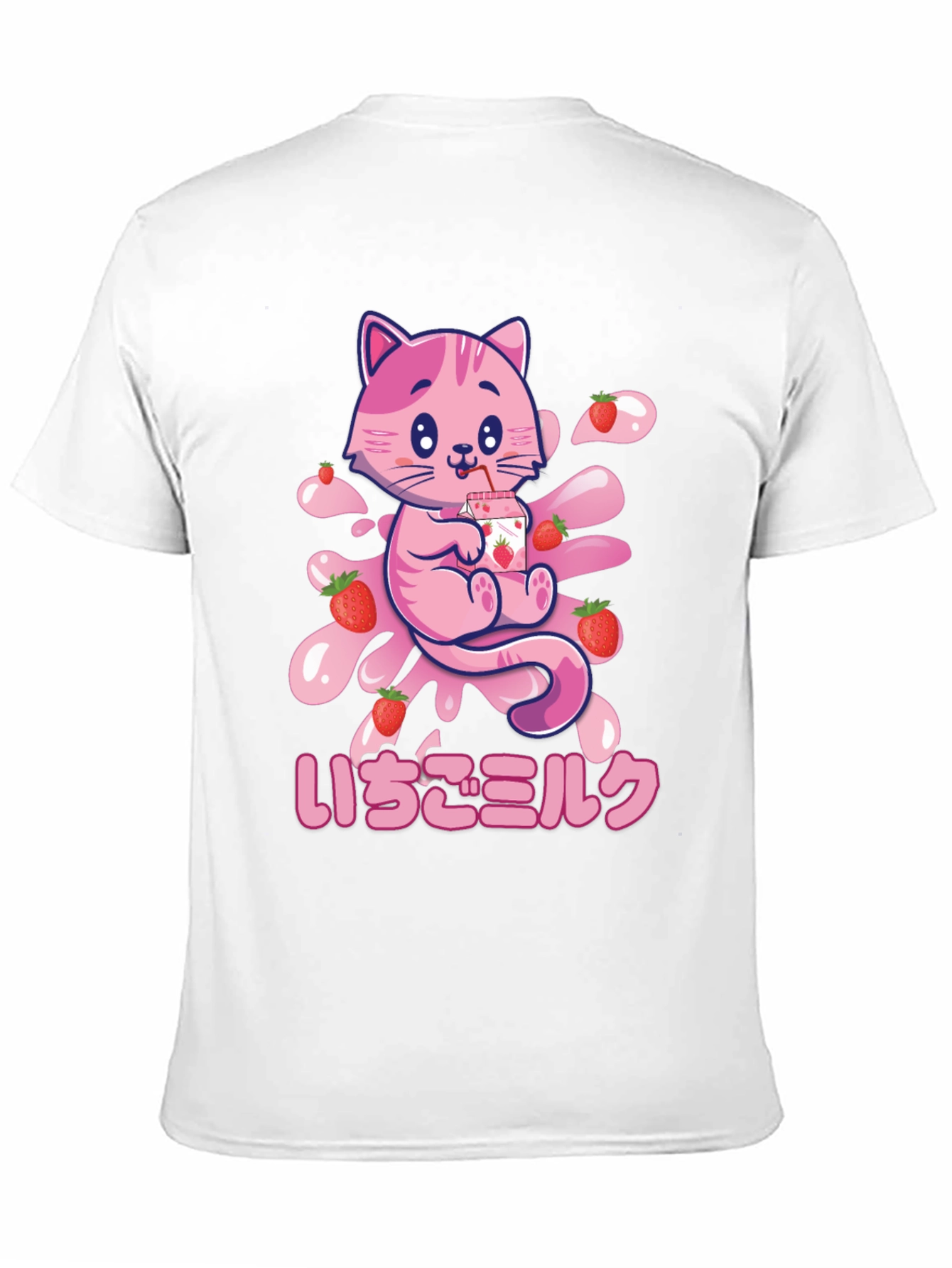 Strawberry Milk Cat Graphic Tee