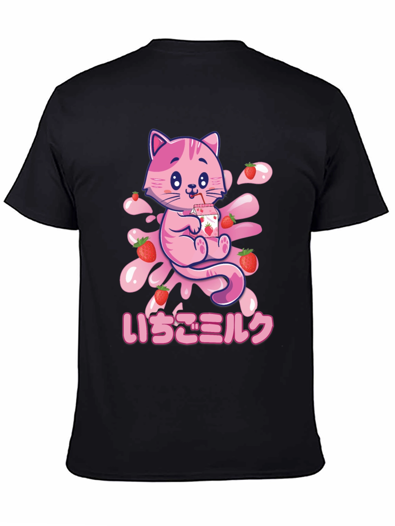 Strawberry Milk Cat Graphic Tee