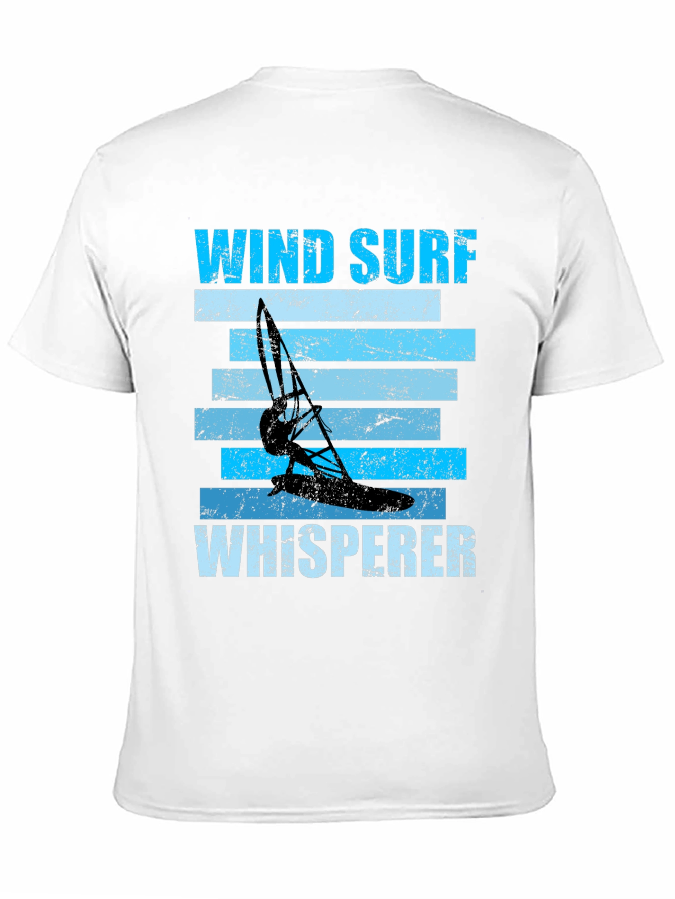 Wind Surf Whisperer Graphic Tee - Black