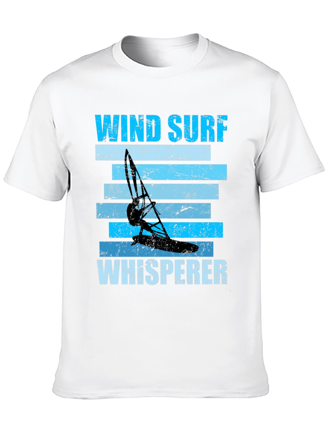 Wind Surf Whisperer Graphic Tee - Black