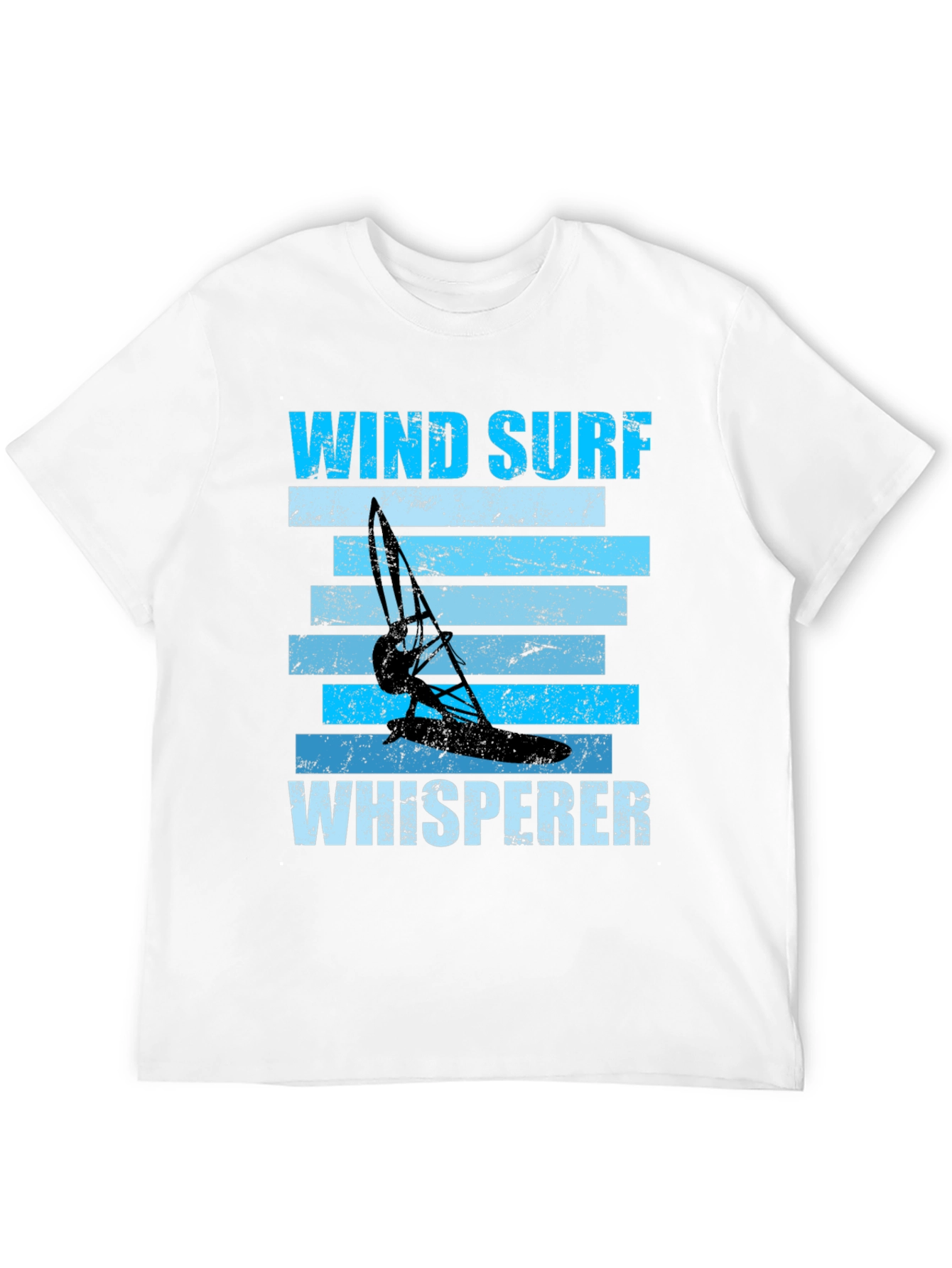 Wind Surf Whisperer Graphic Tee - Black