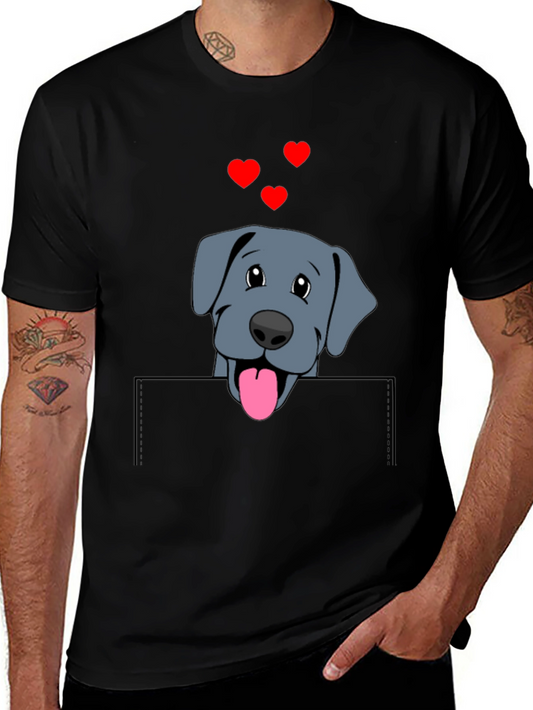 Cute Dog in Pocket T-Shirt