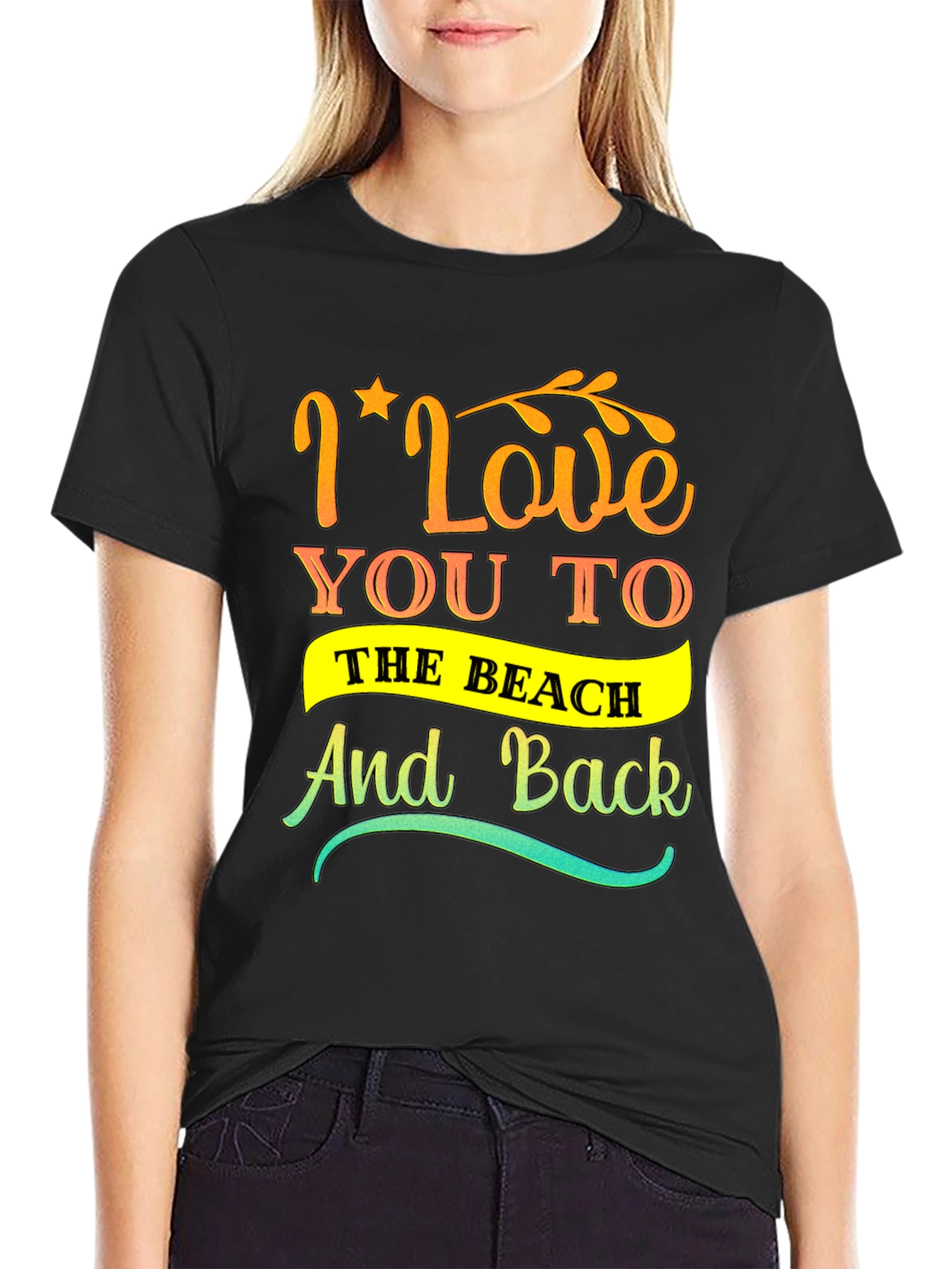 I Love You to the Beach Graphic Tee