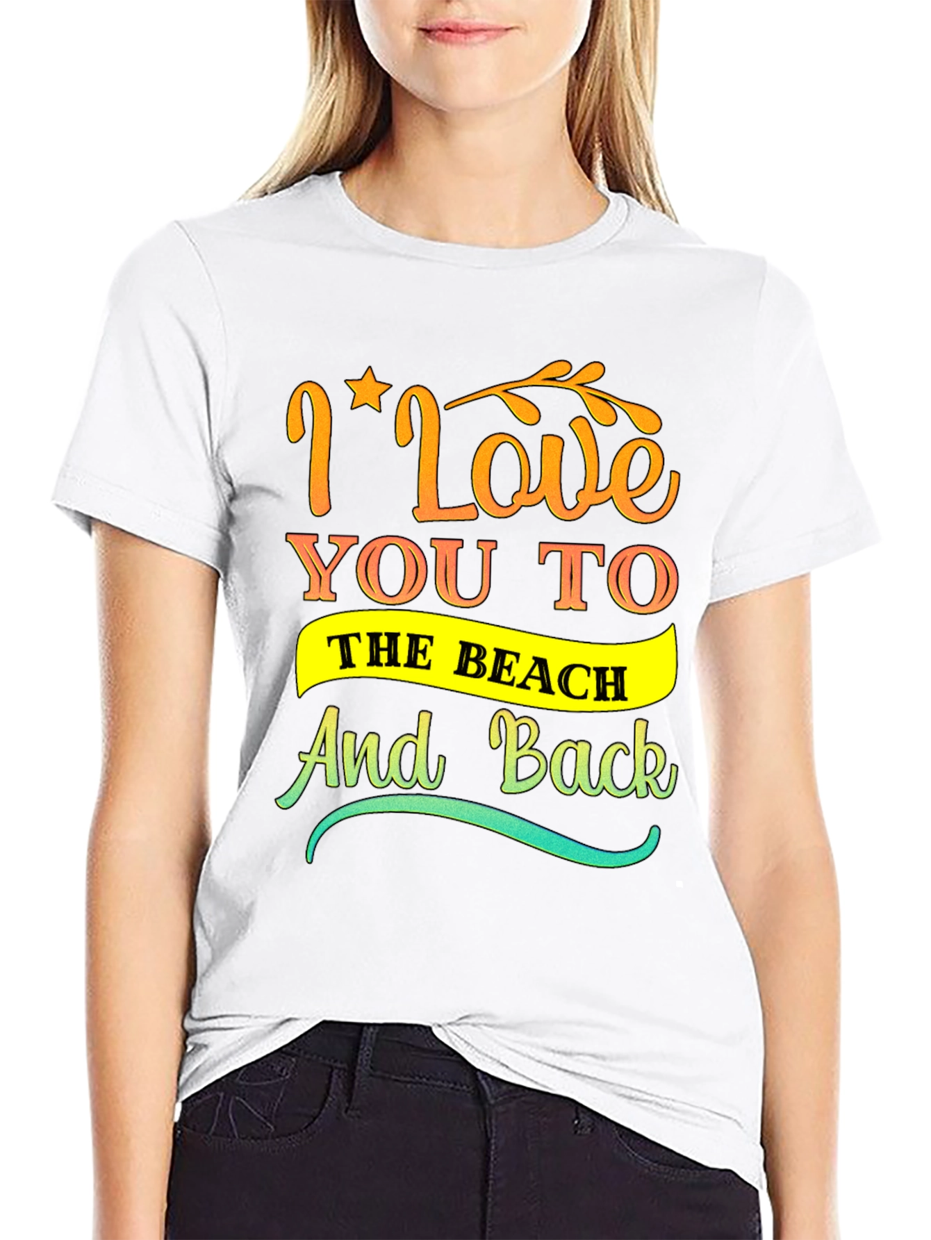 I Love You to the Beach Graphic Tee