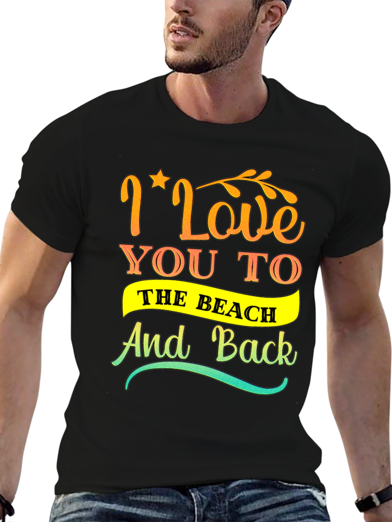 I Love You to the Beach Graphic Tee
