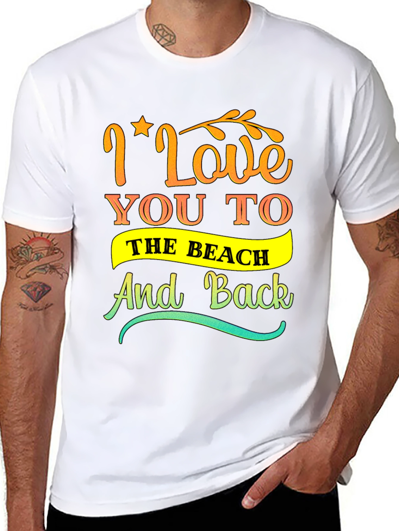 I Love You to the Beach Graphic Tee
