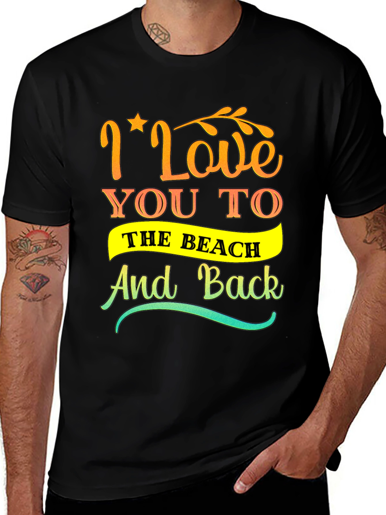 I Love You to the Beach Graphic Tee