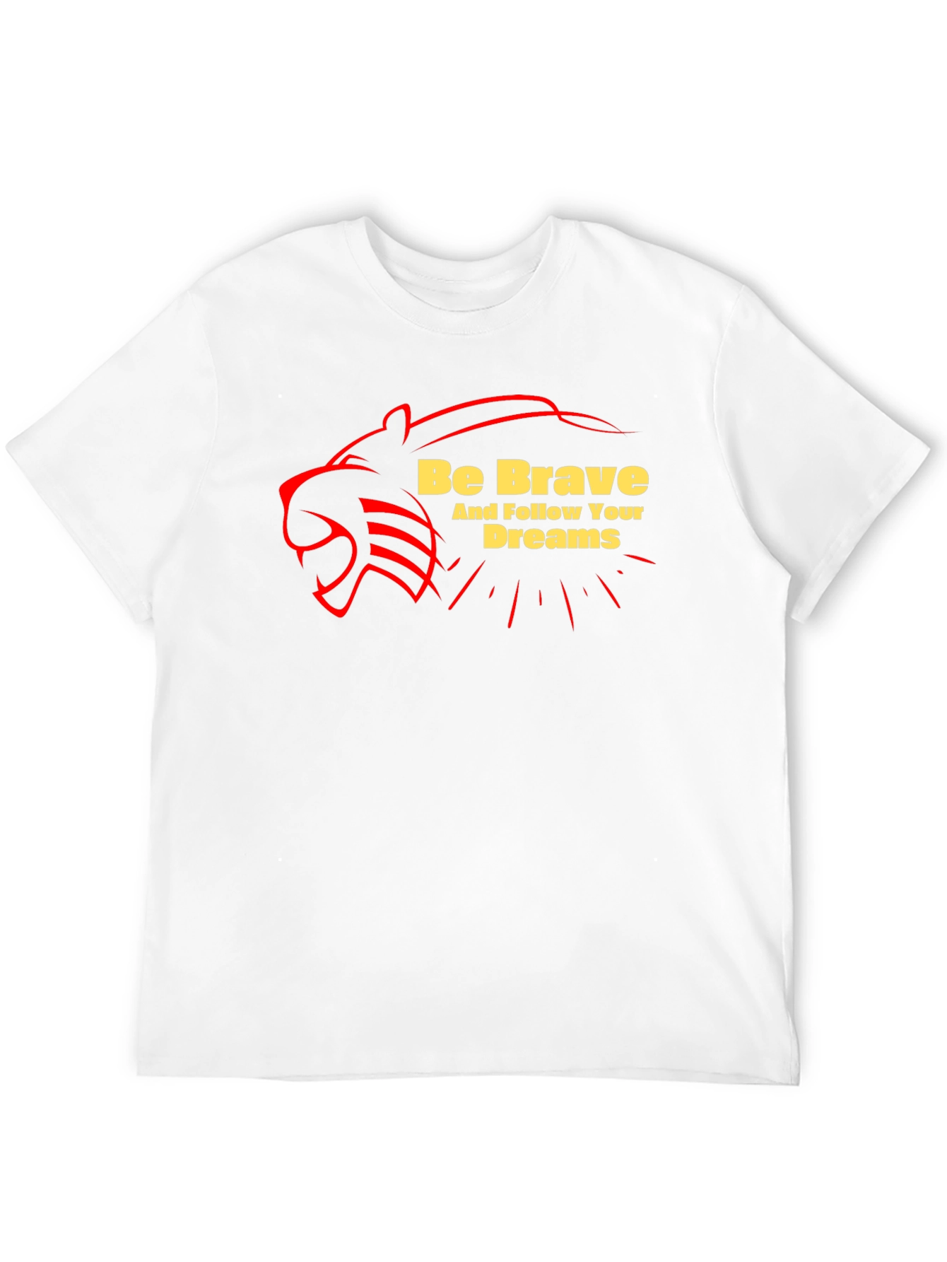 Brave Dreams Graphic Tee - Bold Black T-Shirt