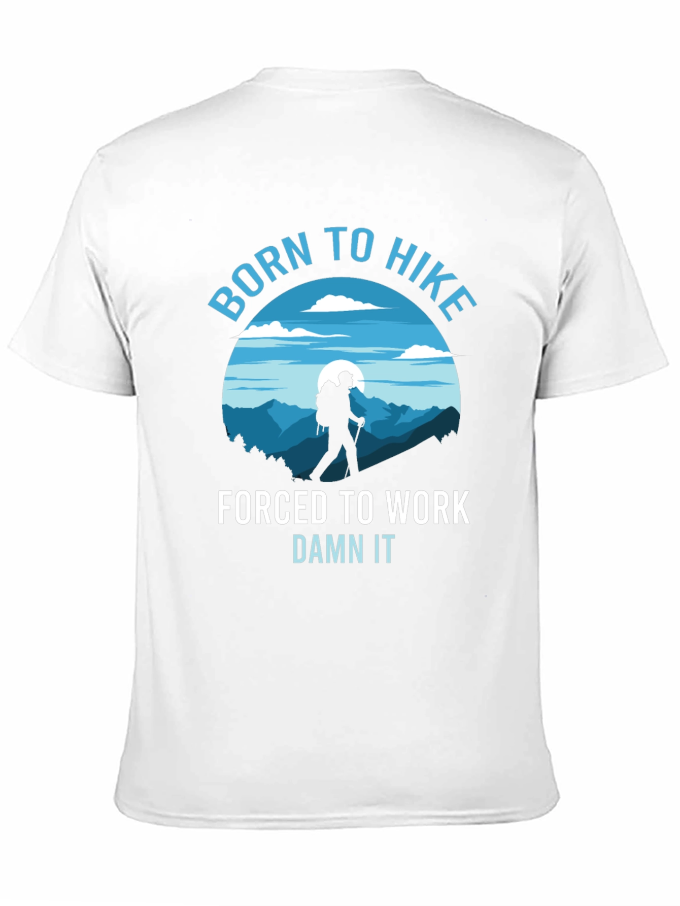 Born to Hike Mens Black Graphic T-Shirt